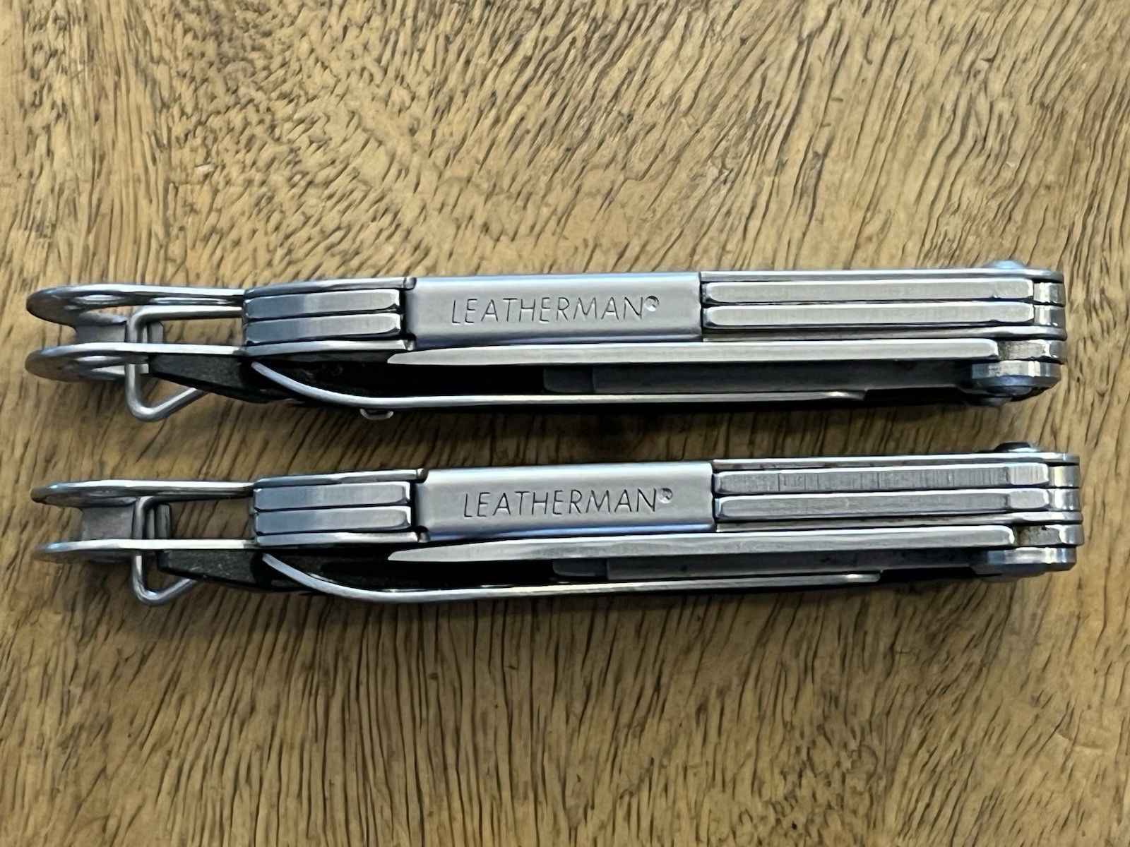 Retired Leatherman Style CS Multi Tool Knife File Scissor Carabiner (Lot Of 2)