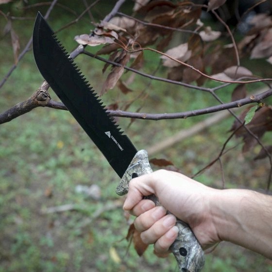 Ozark Trail 12 Piece Camping Tool Set with Flashlight and Machete