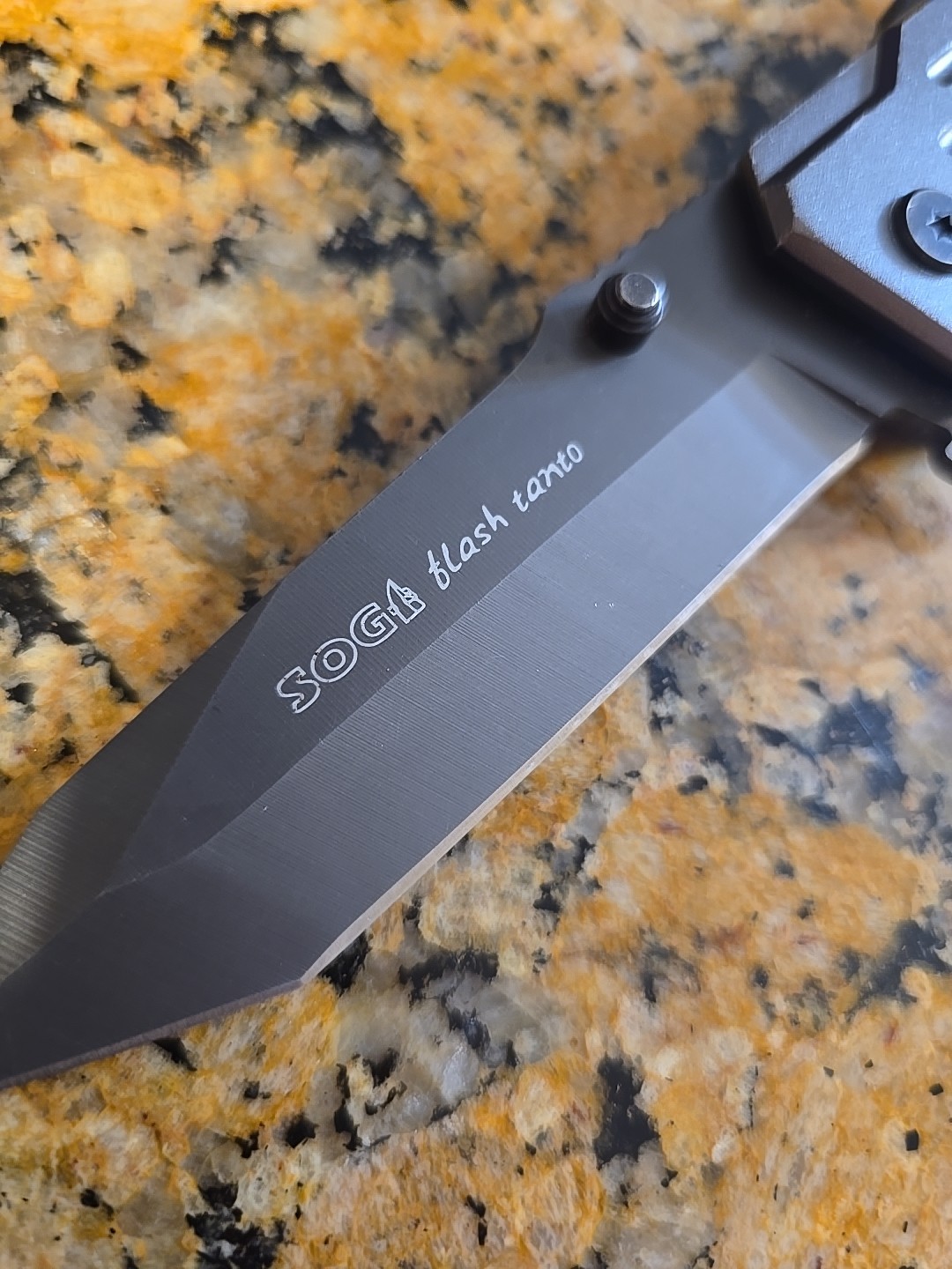 SOG Extreme Duty Flash Tanto Quick Open Knife F-555