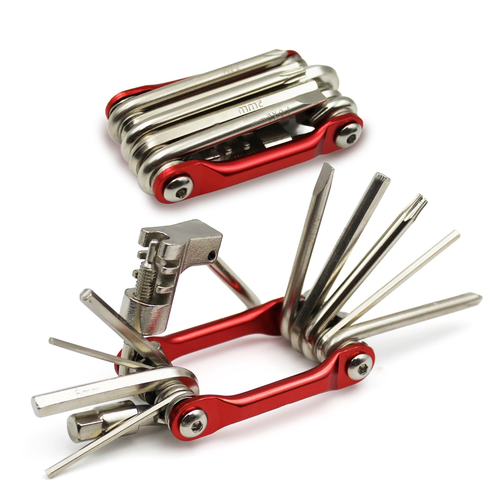 10-in-1 Bike Multi Tool – Compact Bicycle Repair Kit w/Chain Breaker, Allen W…