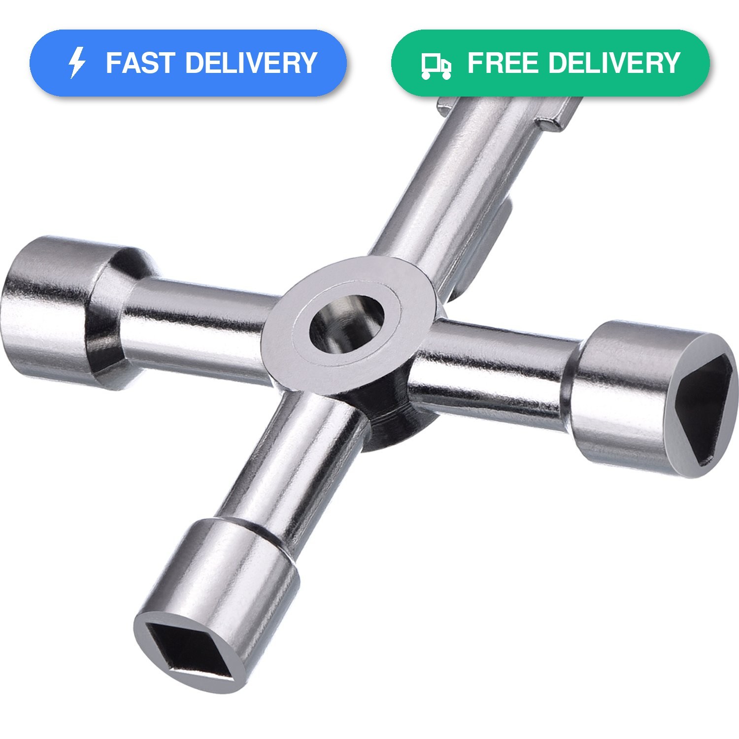 WILLBOND 4 Way Sillcock Water Key, 15/64″, 5/16″, 15/32″, 35/64″…