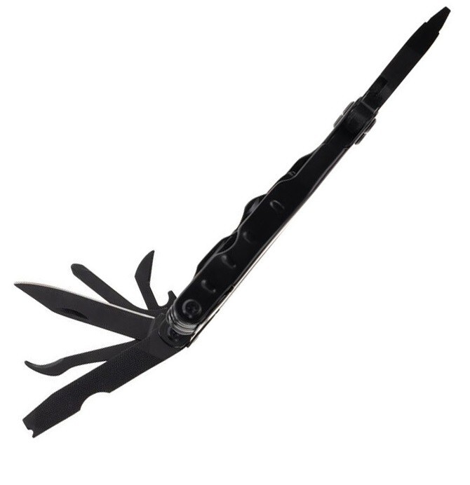 Schrade Tough Tool Multi-Tool Black Numerous Tools Black With Stainless Handles