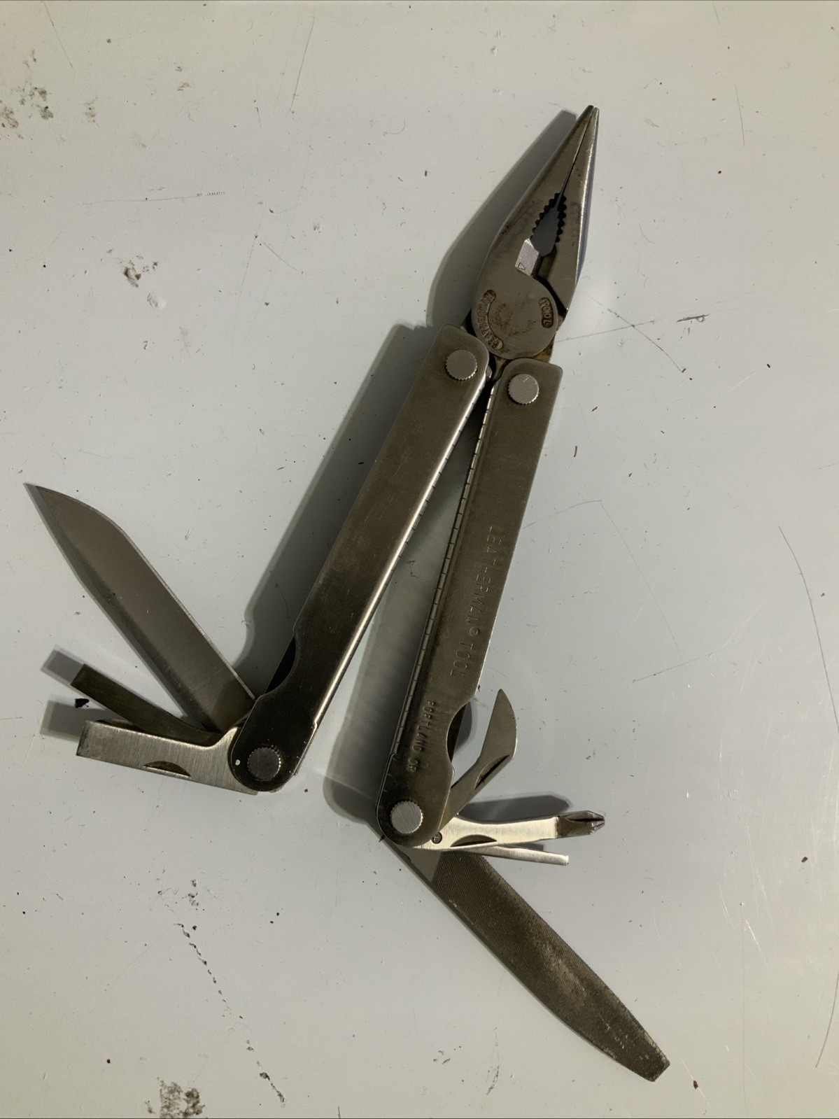VTG Original Leatherman Tool 4″ Multi-Tool Portland, OR USA VERY NICE