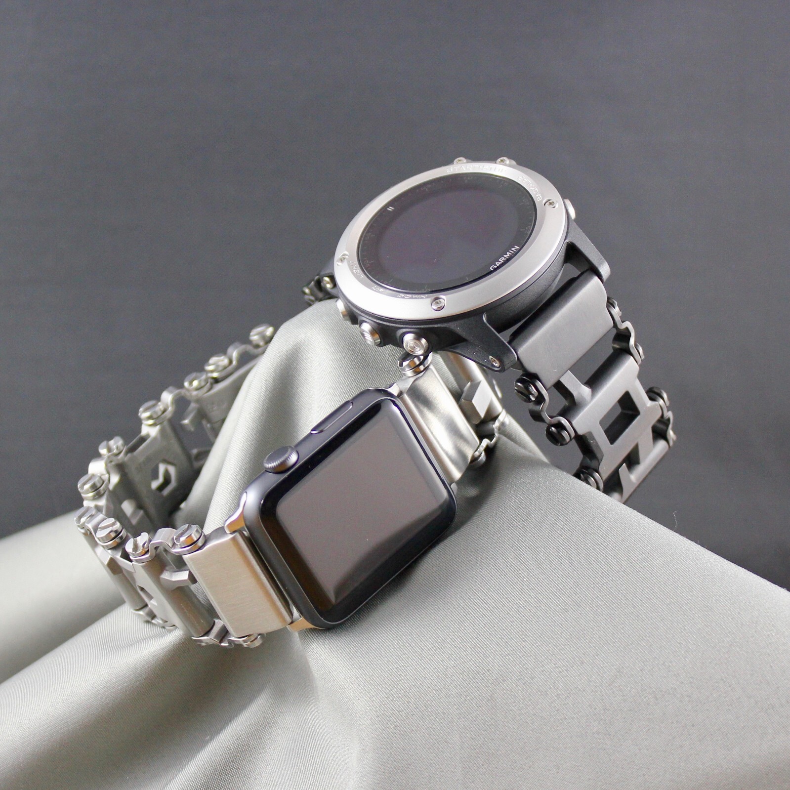 Link- watch adapter ***Compatible LEATHERMAN TREAD / TREAD LT*** Stainless steel