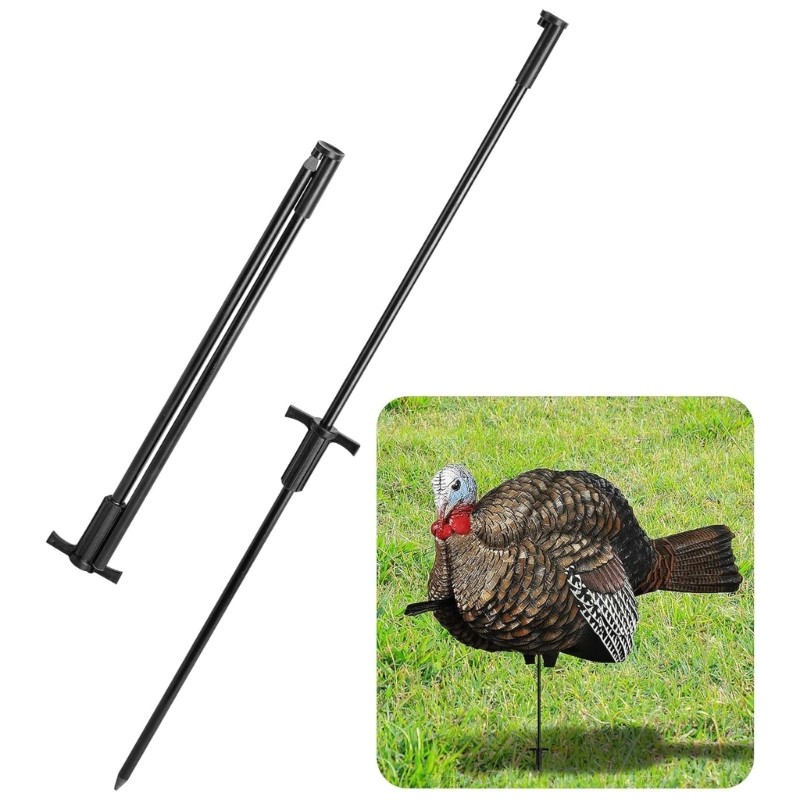 Weather Resistant Outdoor Decoy Stake Folding Design Aviation Grade Aluminum