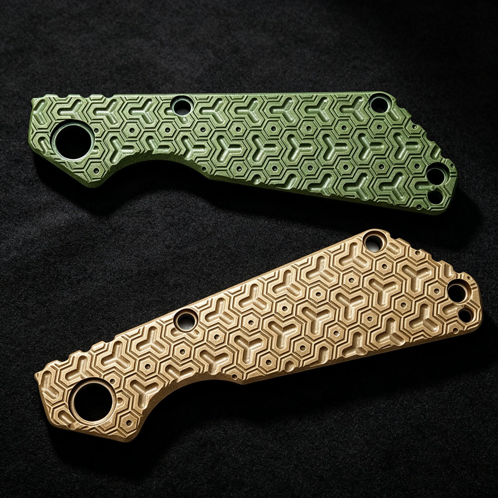 Textured CNC G10 Handle Scale–Fits Strider SnG | Precision-Machined Replacement