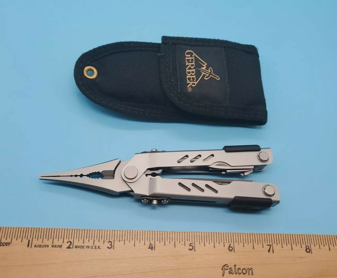 Gerber Fisherman MP400 Multi Tool Silver Compact w/ Sheath *RARE* *DISCONTINUED*