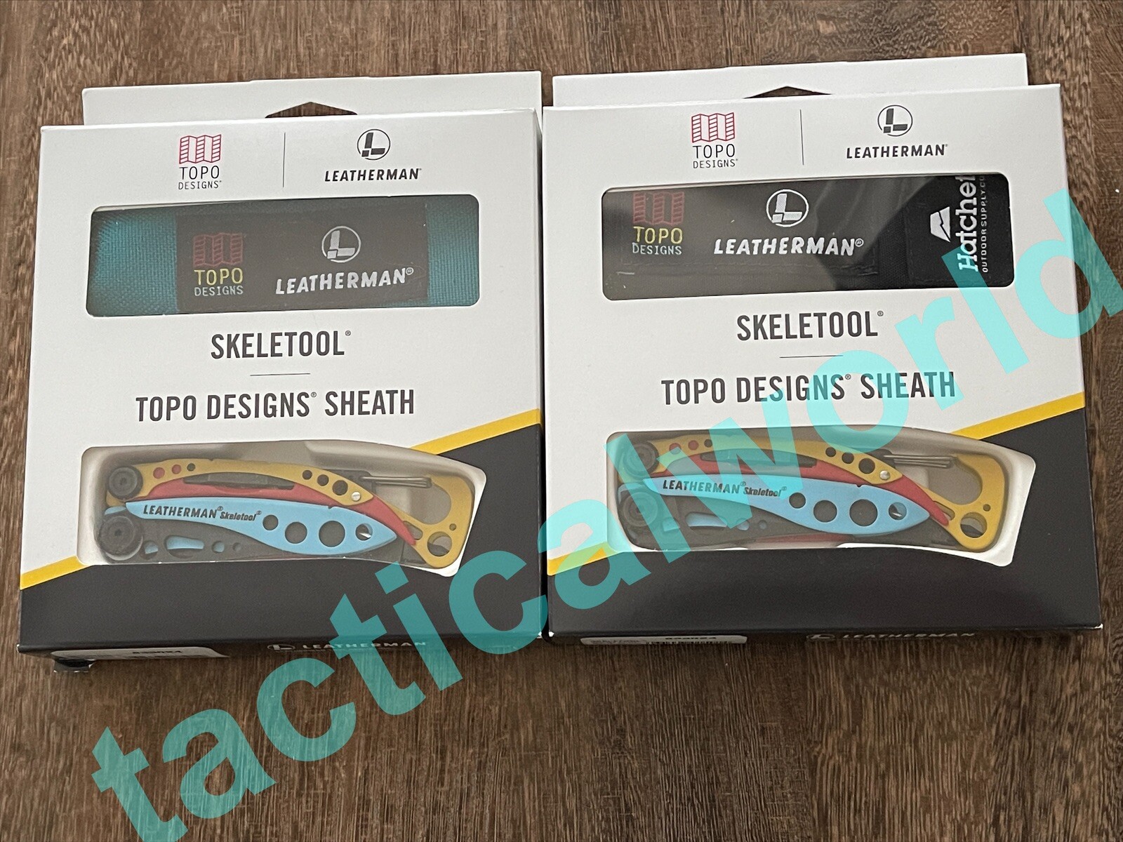Limited edition, Leatherman Topo Designs X Skeletool & Hatchet Outdoor. Set of 2
