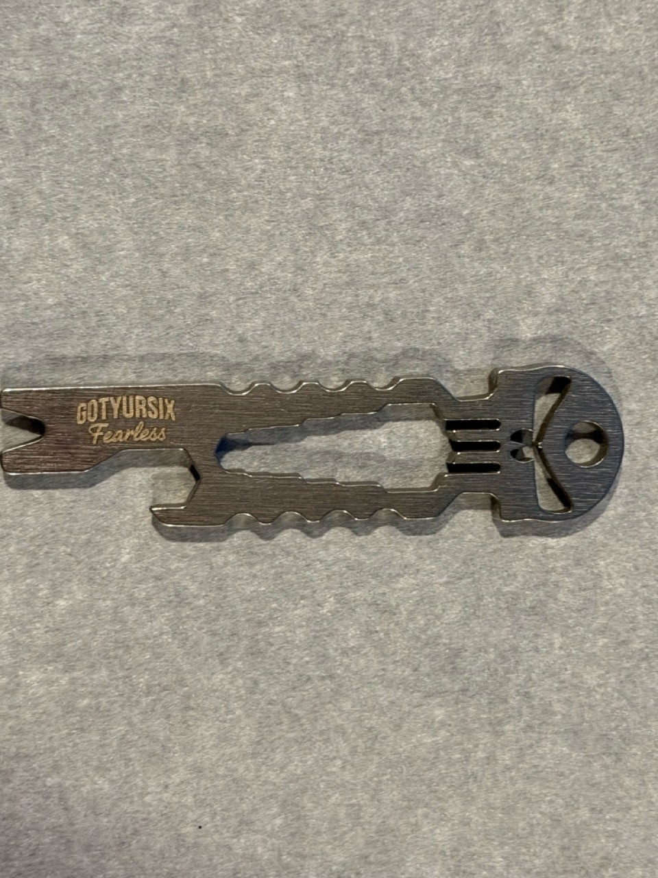 EDC-PUNISHER 6-In-1 COMPACT KEYCHAIN MULTI-TOOL