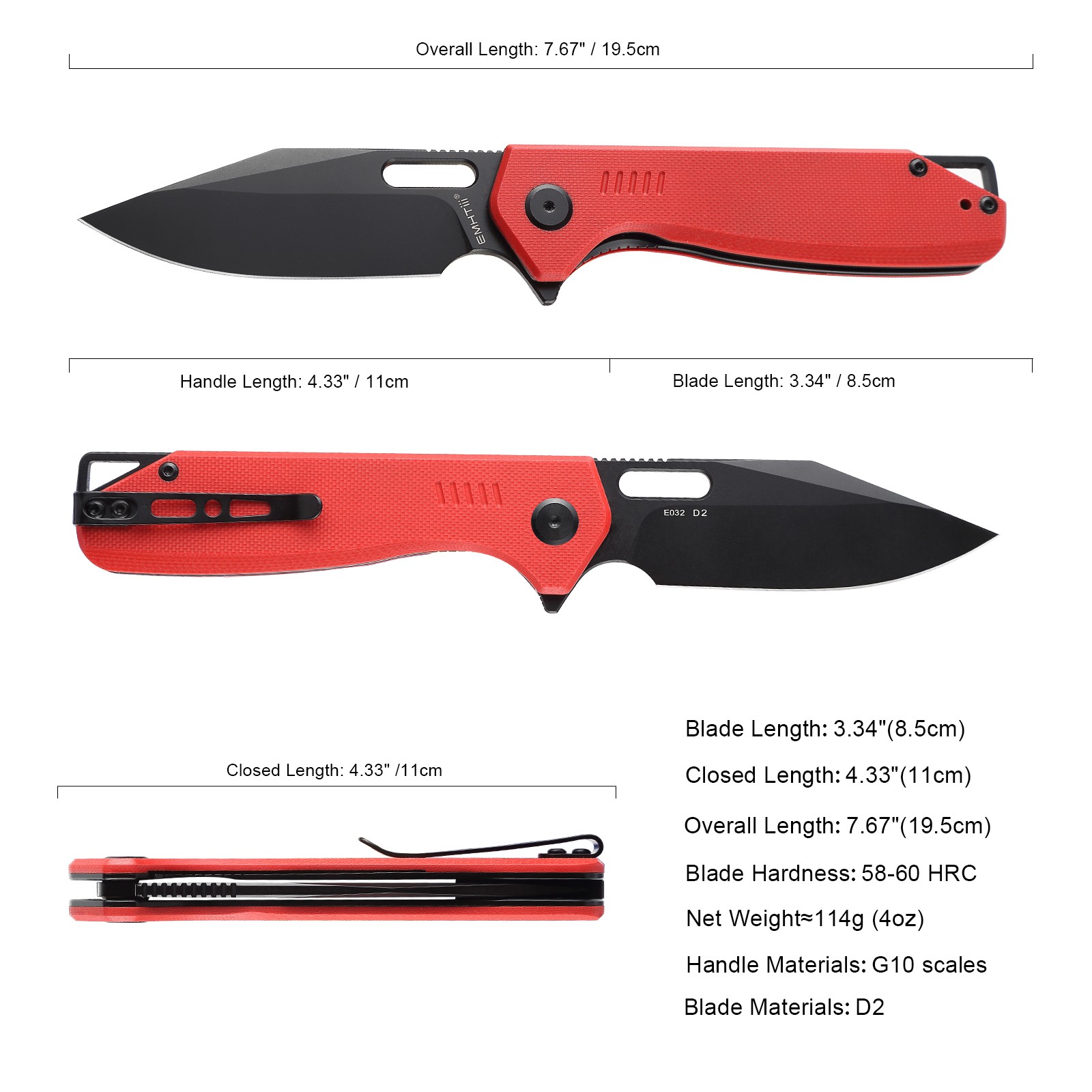 7.67″ SPRING OPEN ASSISTED TACTICAL FOLDING POCKET KNIFE EDC Blade Tactical Tool
