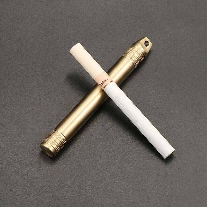 EDC Waterproof Brass Pill Case Holder Container Keychain Portable Outdoor Tool