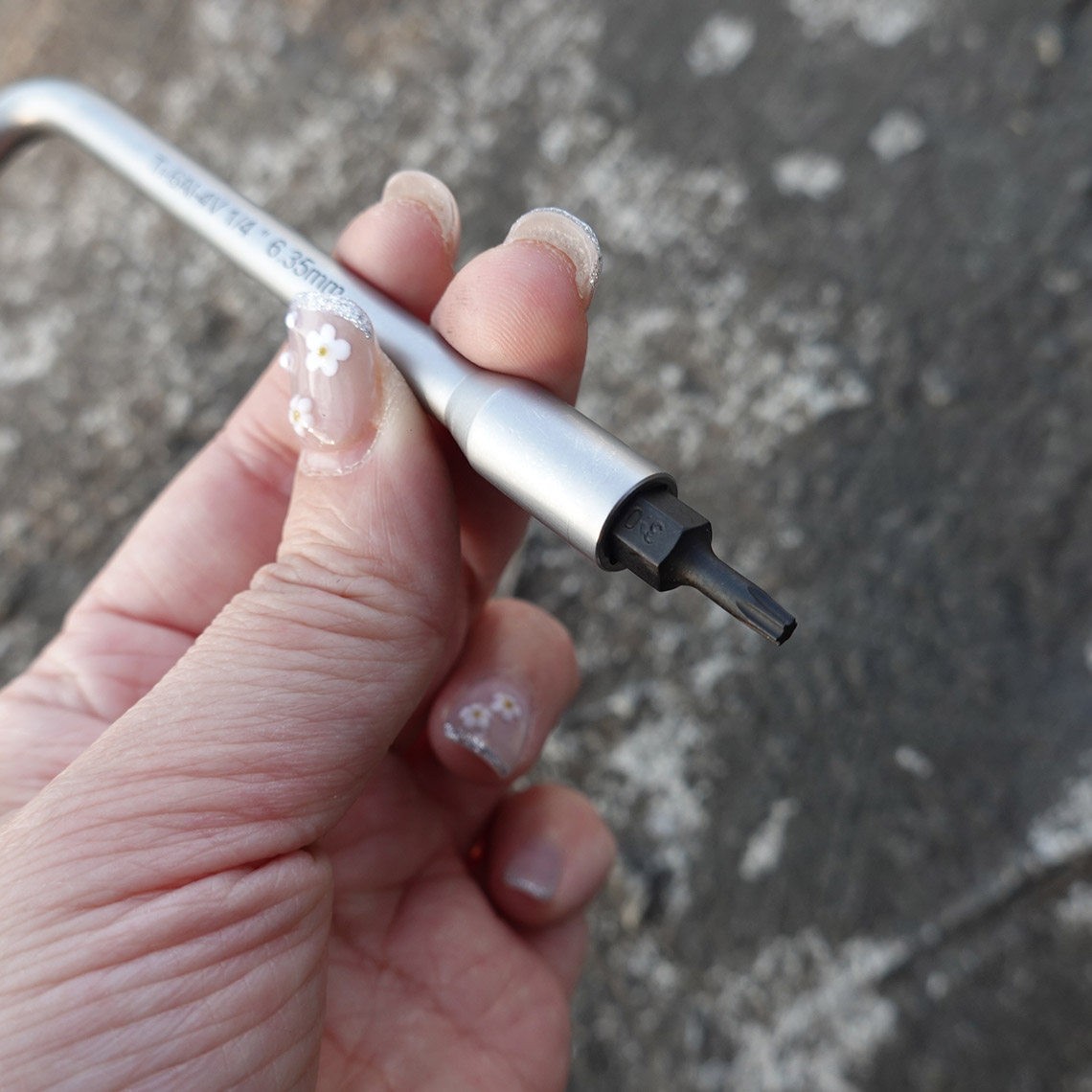 TC4 Titanium L Shaped Hex Wrench EDC Minimalist Screwdriver Repair Tool Set