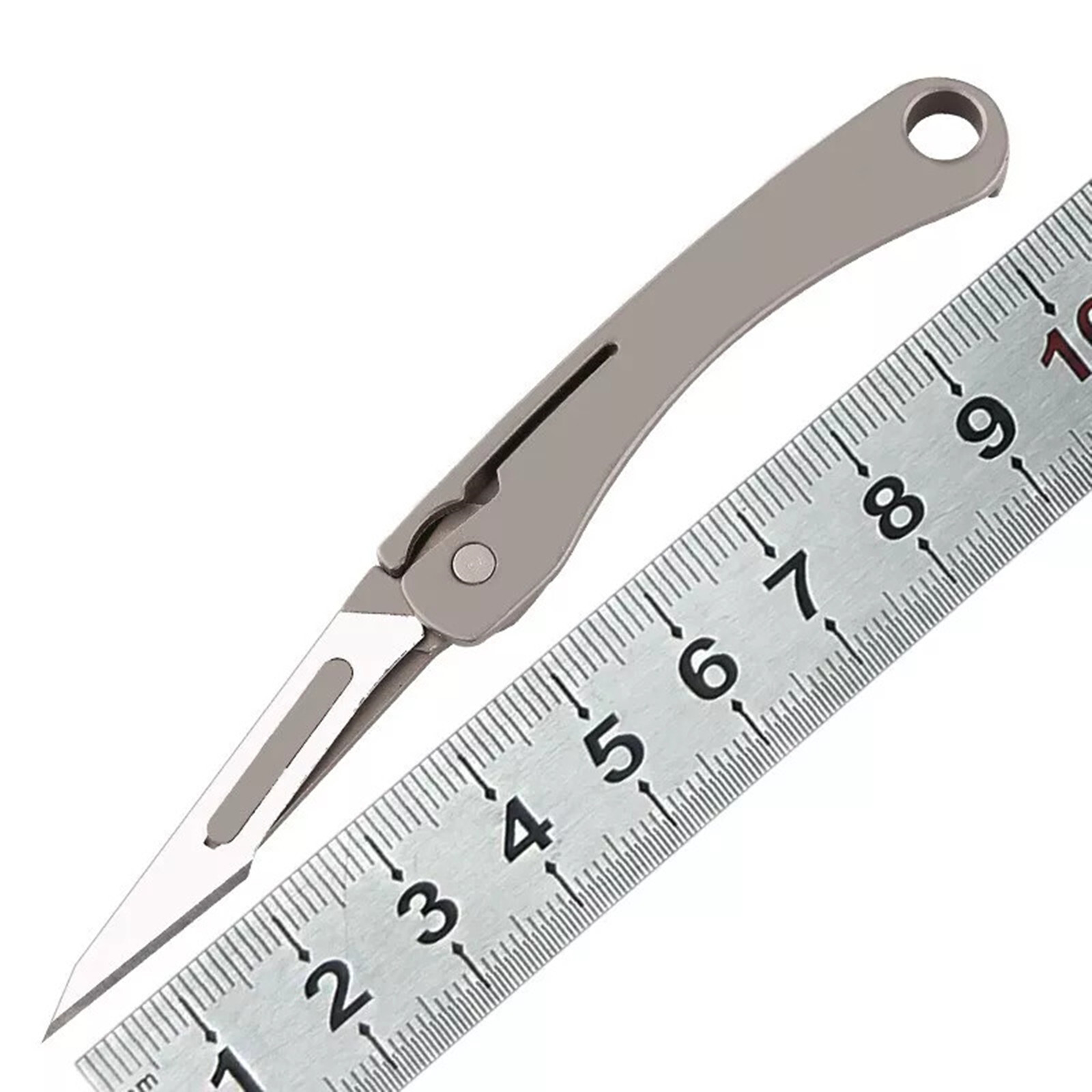 TC4 Titanium Portable Keychain Utility Knife Outdoor EDC Surgical Folding Knife