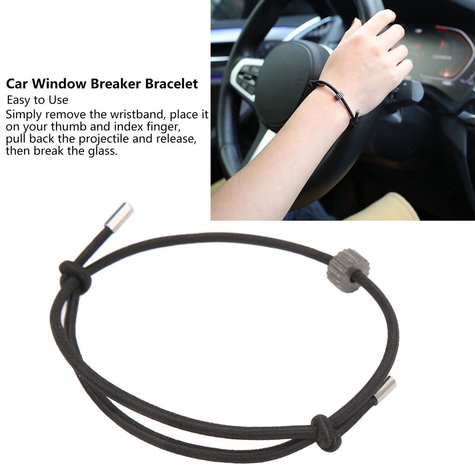 Emergency Rescue Tool Bracelet Practical Portable Decorative Adjustable Car WUEV