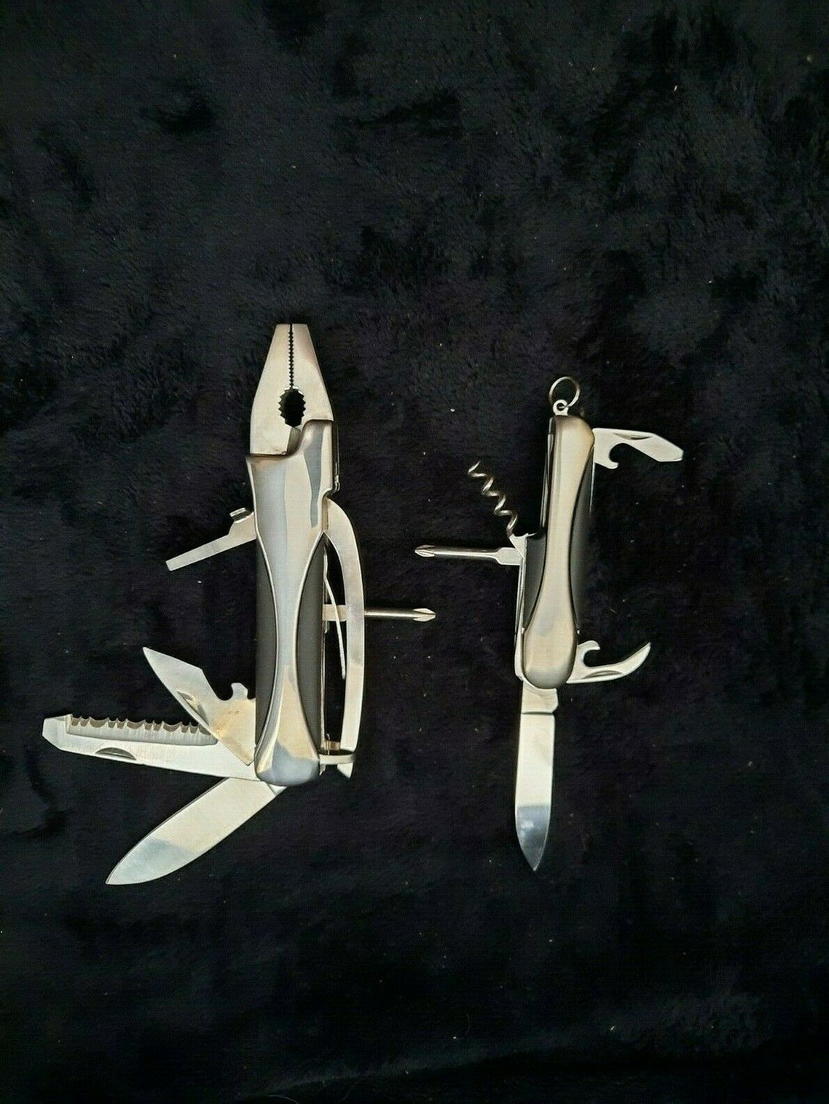 Knife 2 Unbranded Stainless Steel Swiss Army Style Multitool Bundle NEW