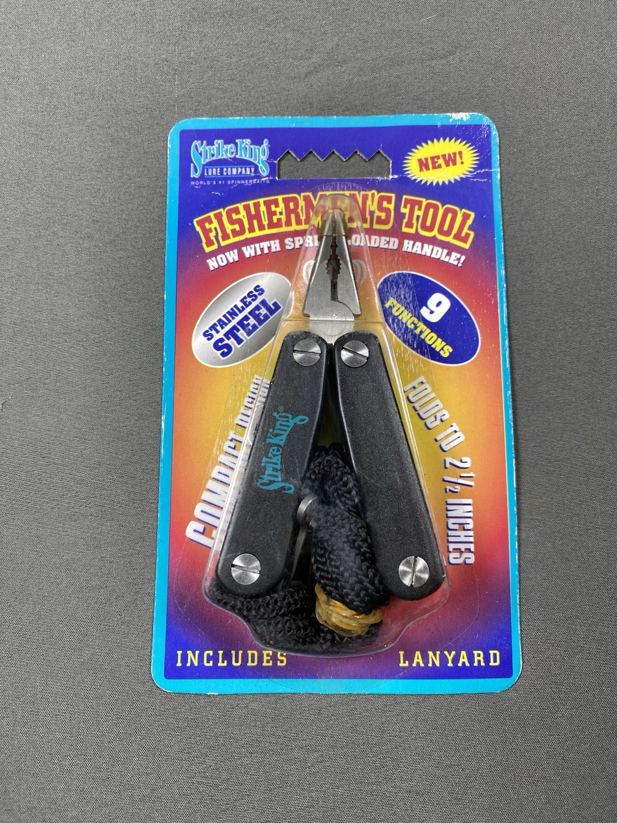Strike King Lure Company Fishermen’s Multi Tool W/ Lanyard, 9 Functions, NEW