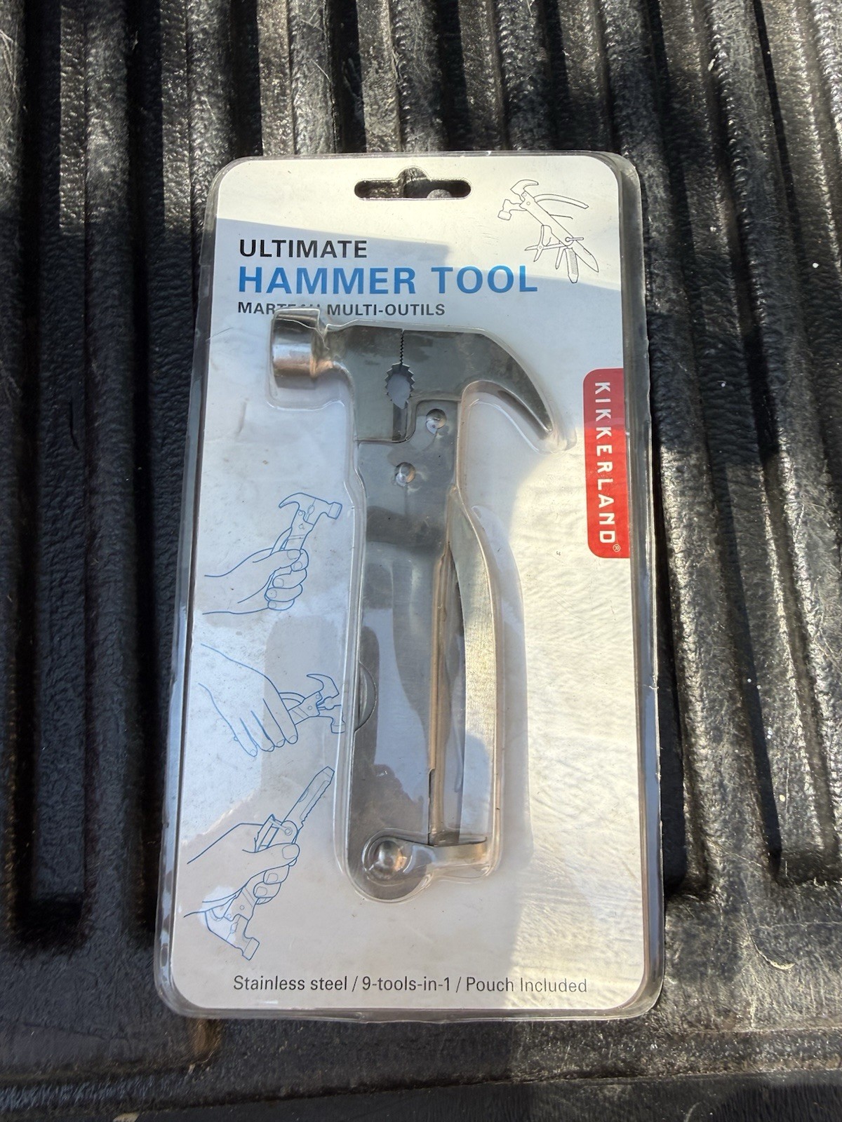 Ultimate MULTITOOL 10-In-1 Kikkerland Hammer Plier Knife Saw File Scissor ~ NEW