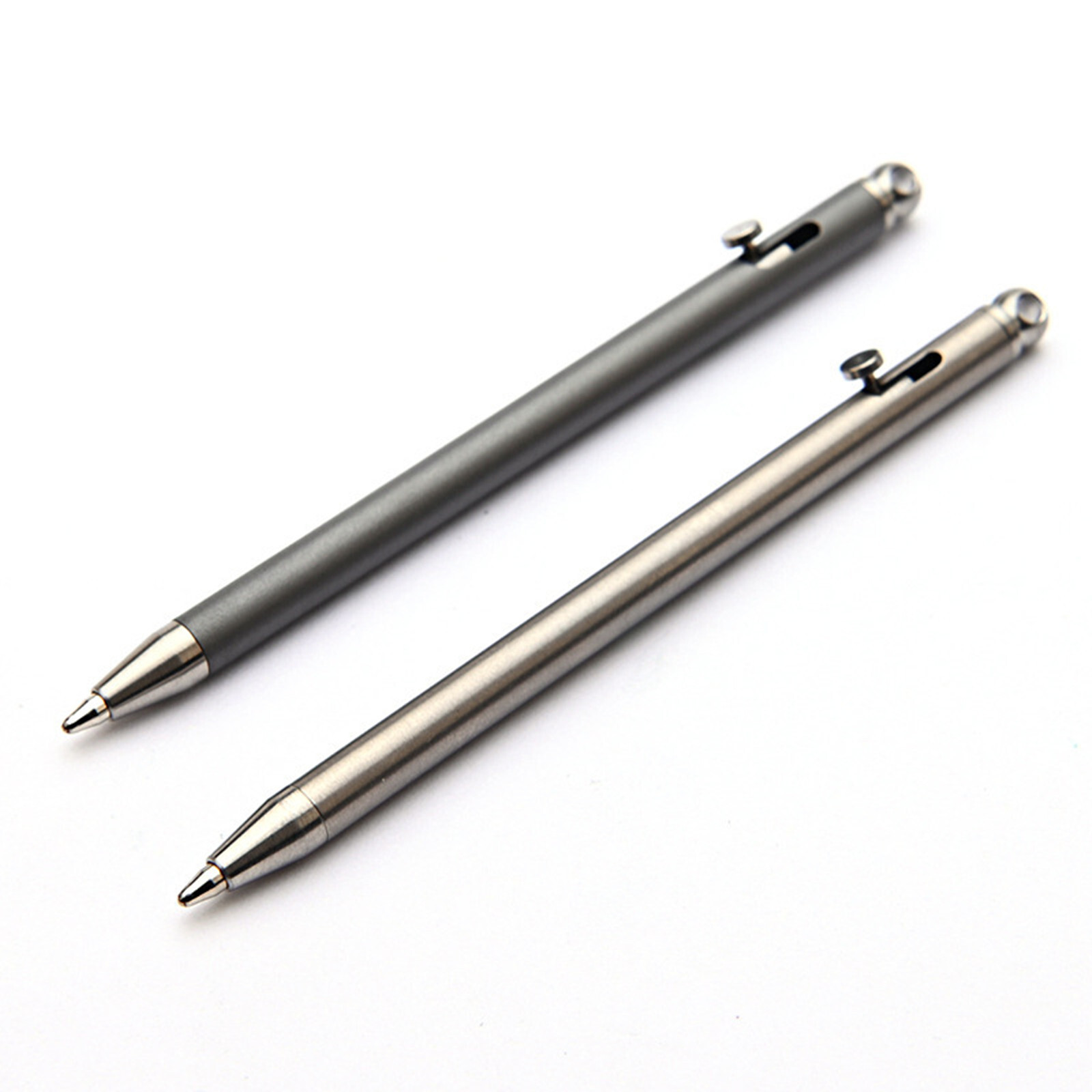 Titanium Alloy Mini Pocket Pen Outdoor EDC Tool Portable Key Chain Ballpoint Pen