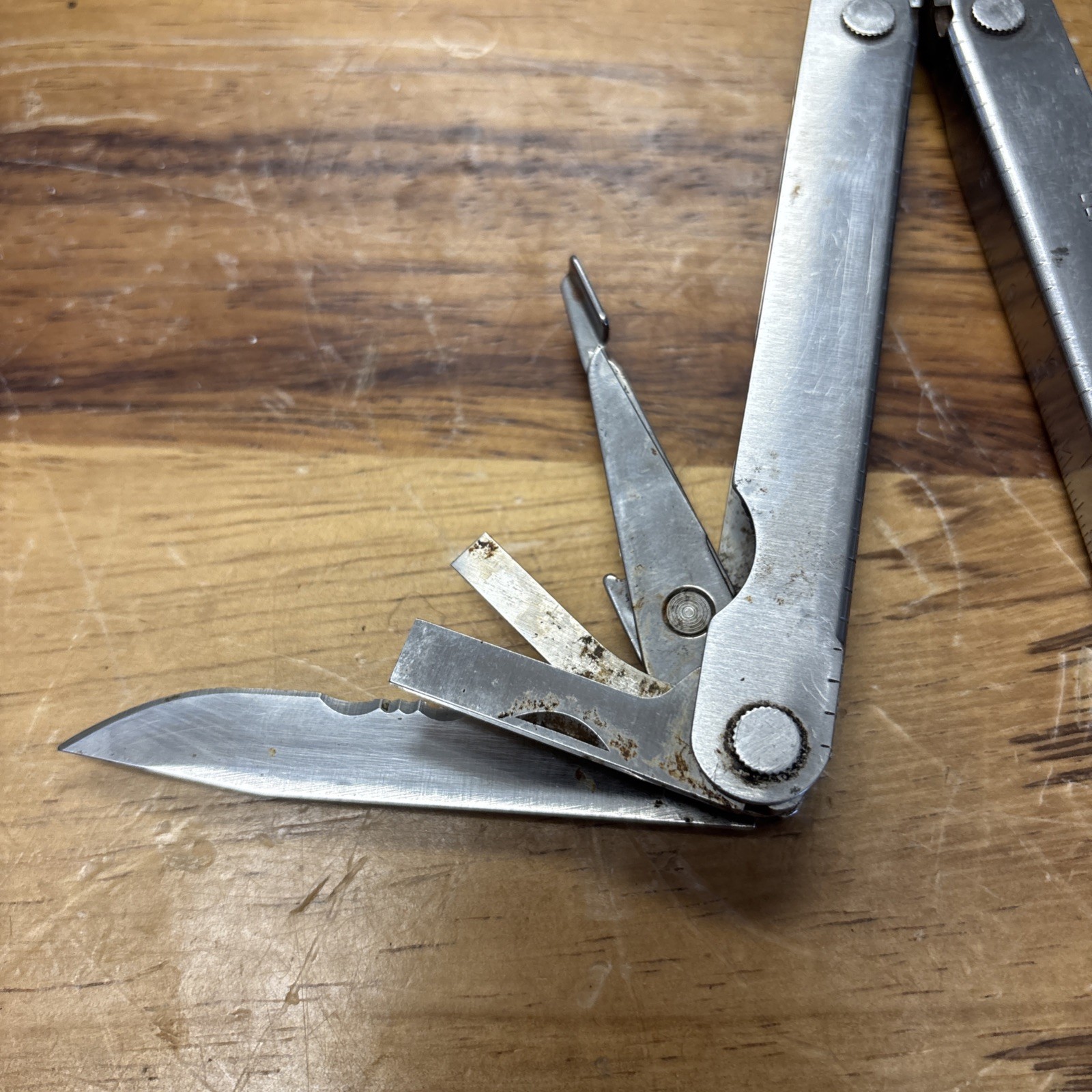 Leatherman PST II Vintage Multitool With Black Leather Sheath Heavy Use