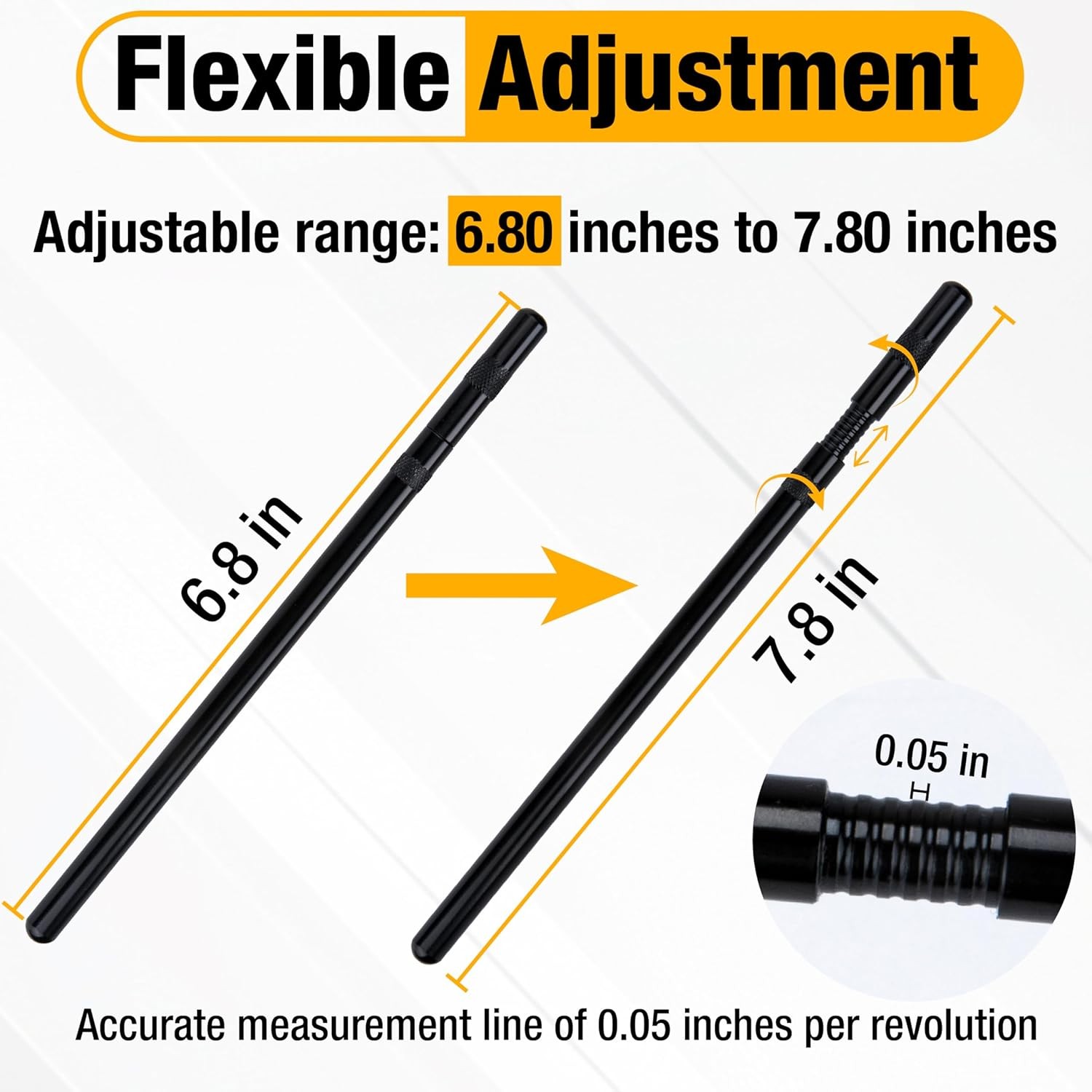 Pushrod Length Checker, Checking Push Rod Tool, Adjustable Pushrods from 6.8″ to