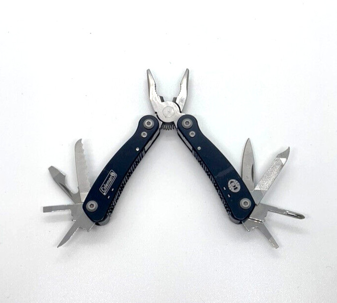 Coleman Mini Multi-Tool Lot Of 3 Pliers Knife Scissors Flashlight Camping EDC
