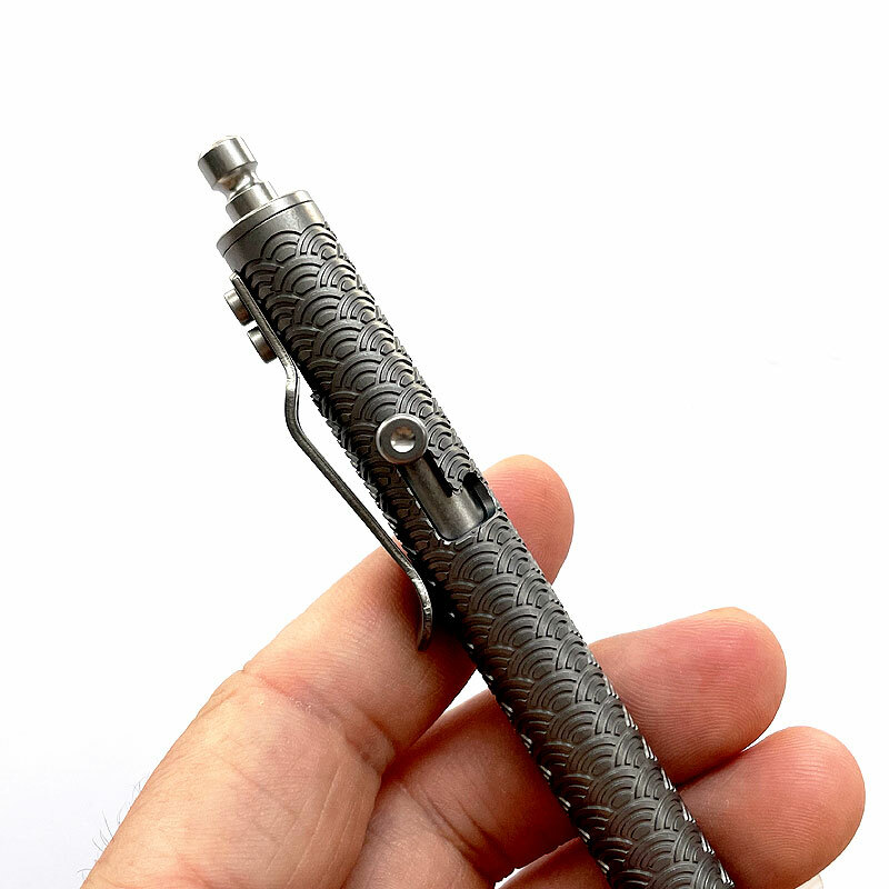New Mini Titanium Alloy Pocket Ball Pen Outdoor EDC Pen Portable Stationery