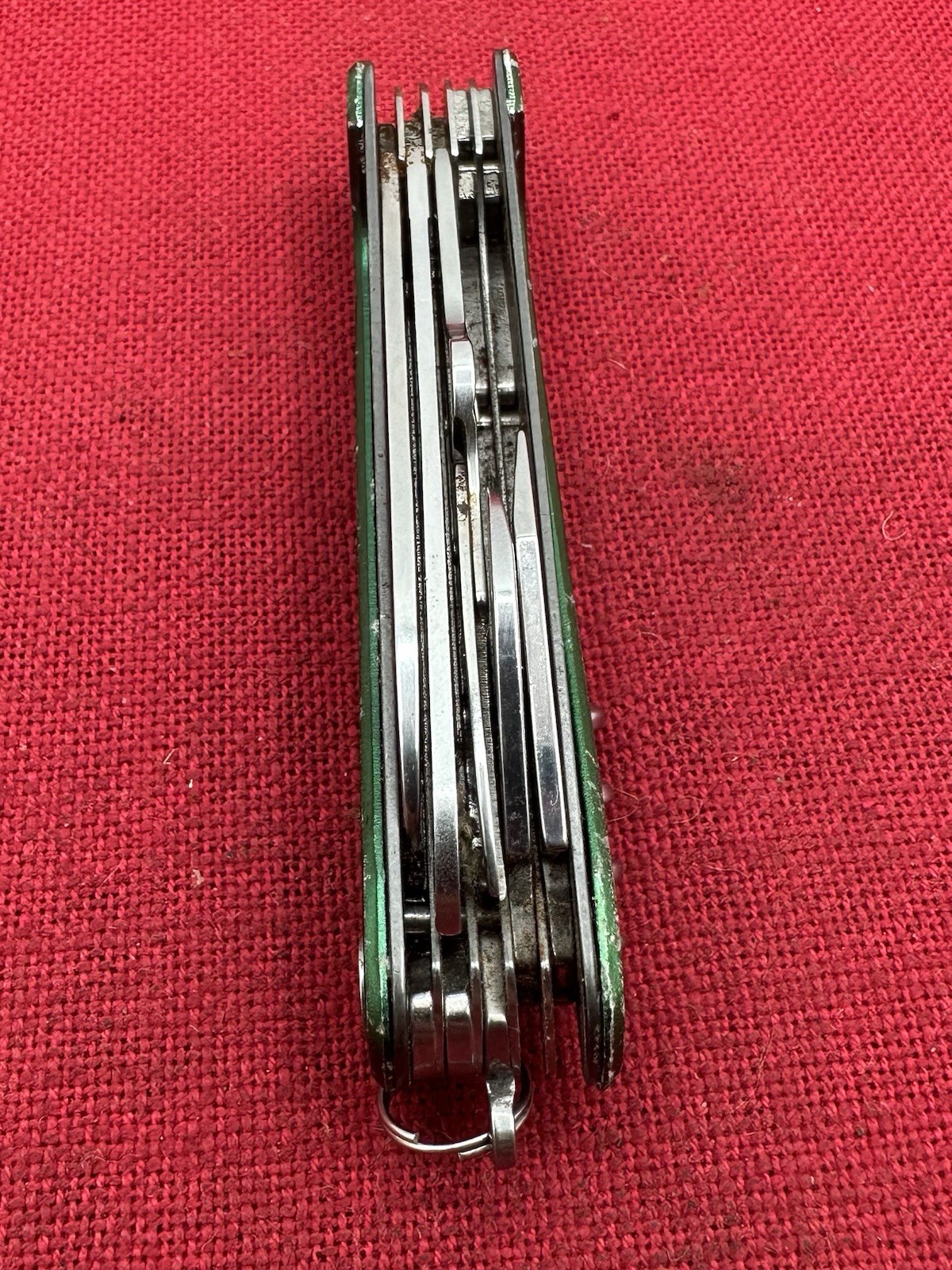 Green Cabelas Multi Tool Knife Used
