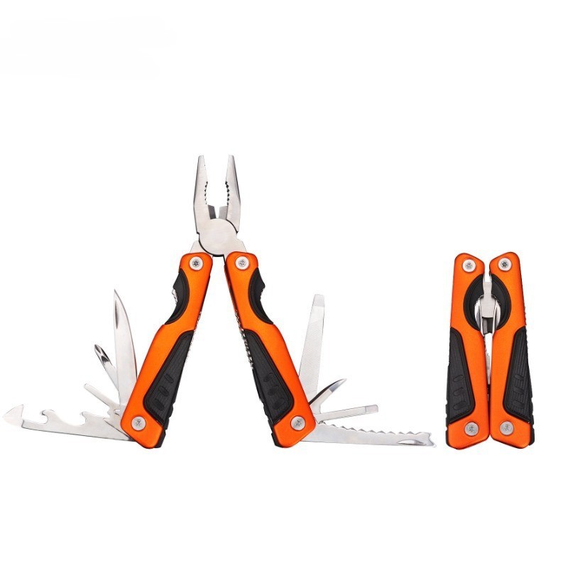 Stainless Steel Multi-Tool Plier with Folding Knife for Outdoor & Camping Use