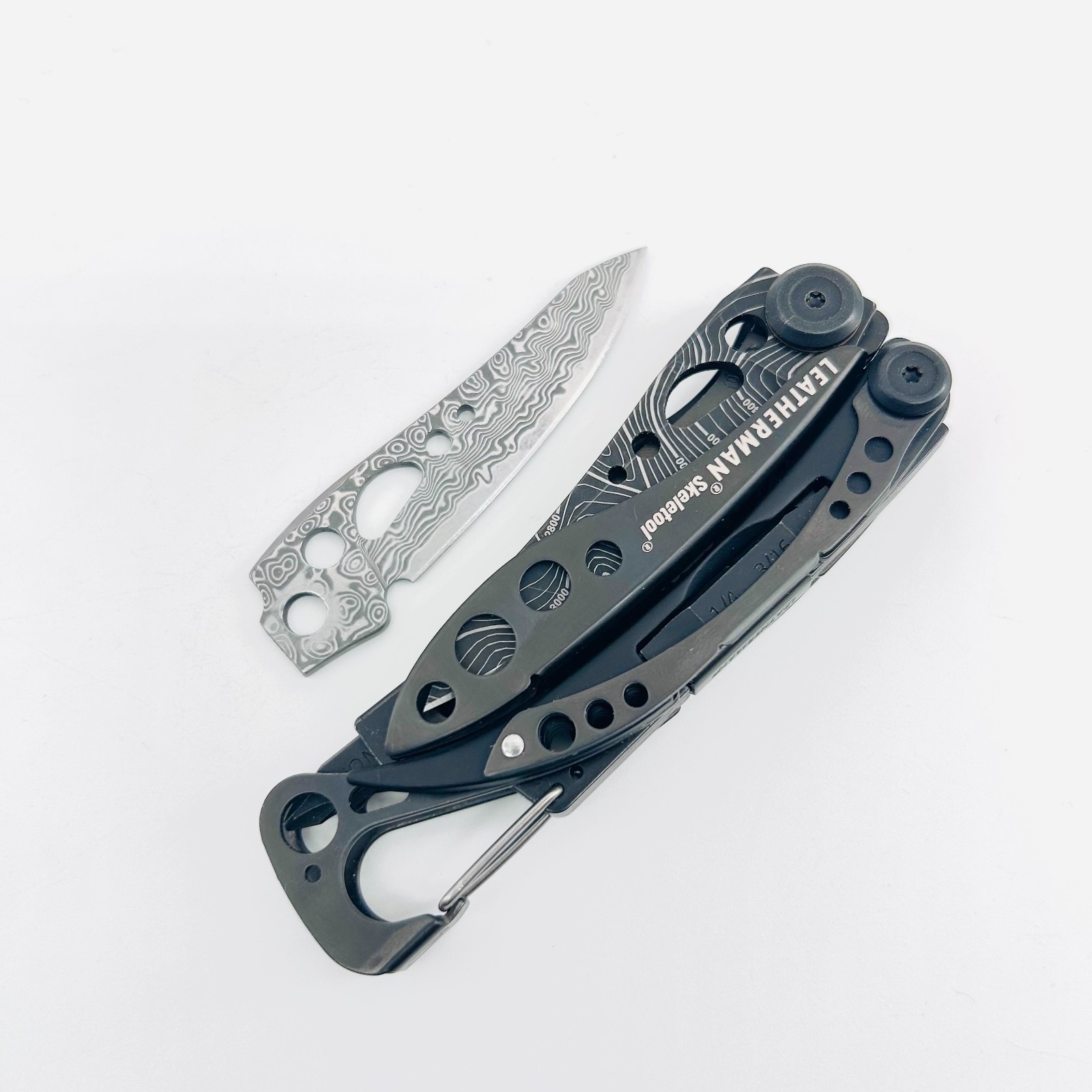 [USA Stock] – VG10 Damascus Blade for LEATHERMAN Skeletool, EDC Knife Upgrade