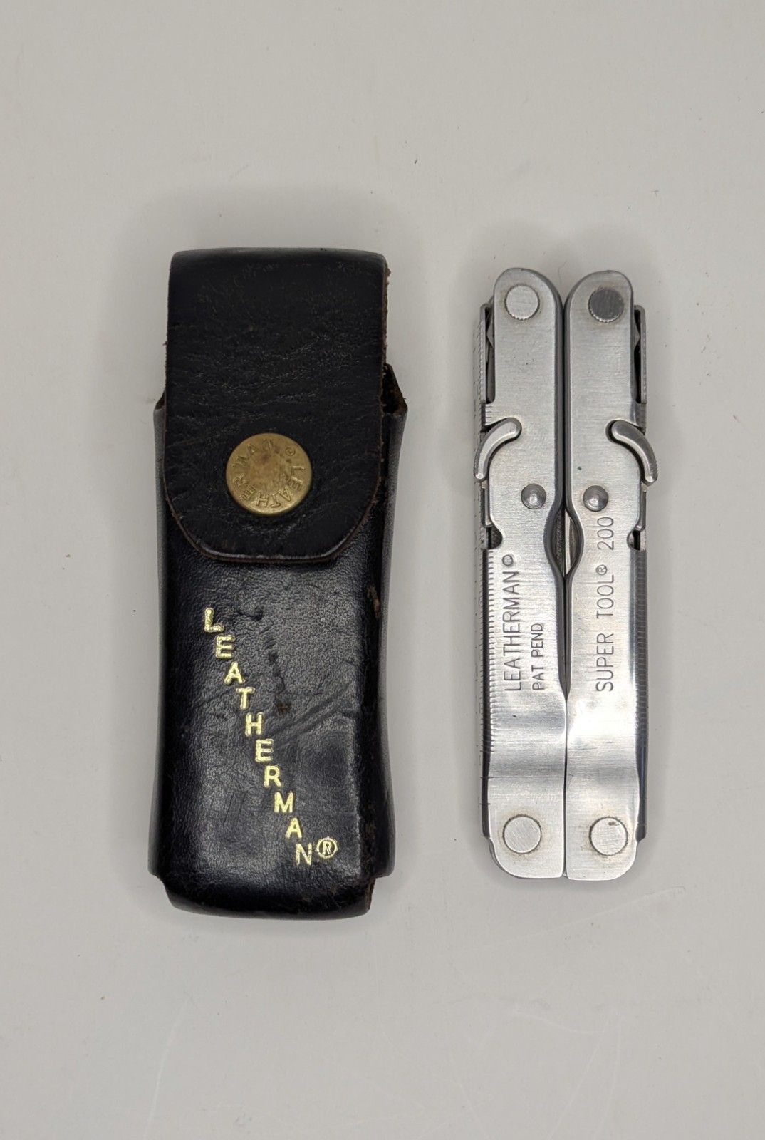 Leatherman Retired SUPER TOOL 200 Multi-Tool Stainless Date Stamp ~ 04/2003~EUC!