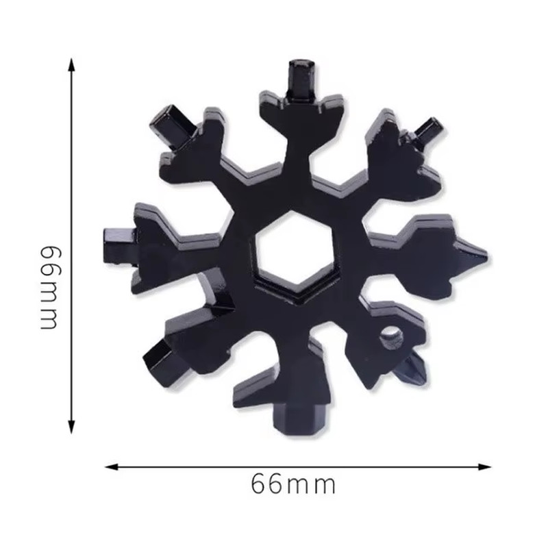 Multifunctional Snowflake Wrench Tool Steel Octagonal Hexagon Portable 18 in One