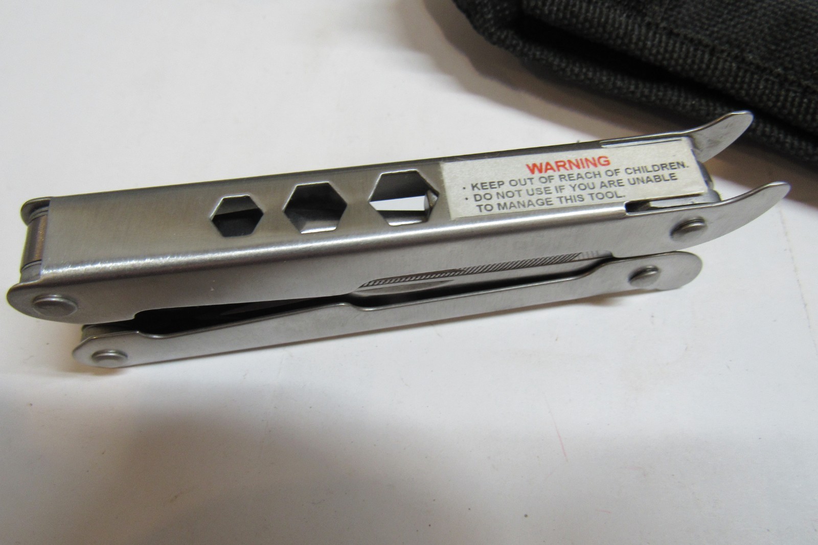 Multi Tool Pliers with 8 Attached Accessories and Case Bits