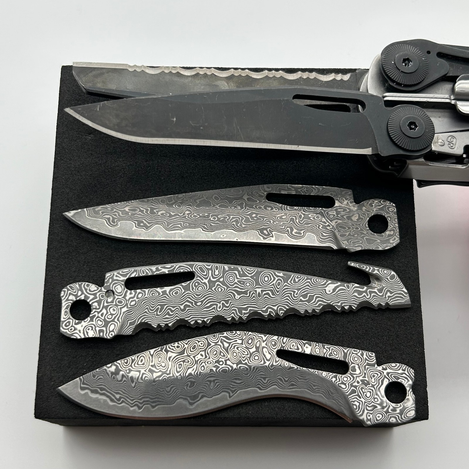 [USA Stock] – VG10 Damascus Main Blade for Leatherman Surge, EDC Upgrade