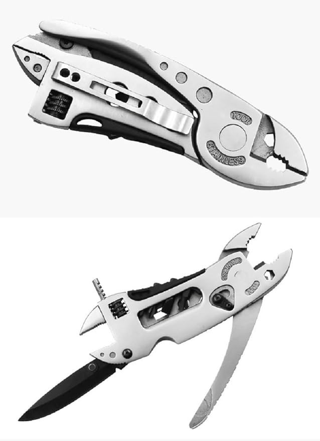 Multitool Wrench with 7 Tools/Pliers/Wire Cutter/Flat Screwdriver