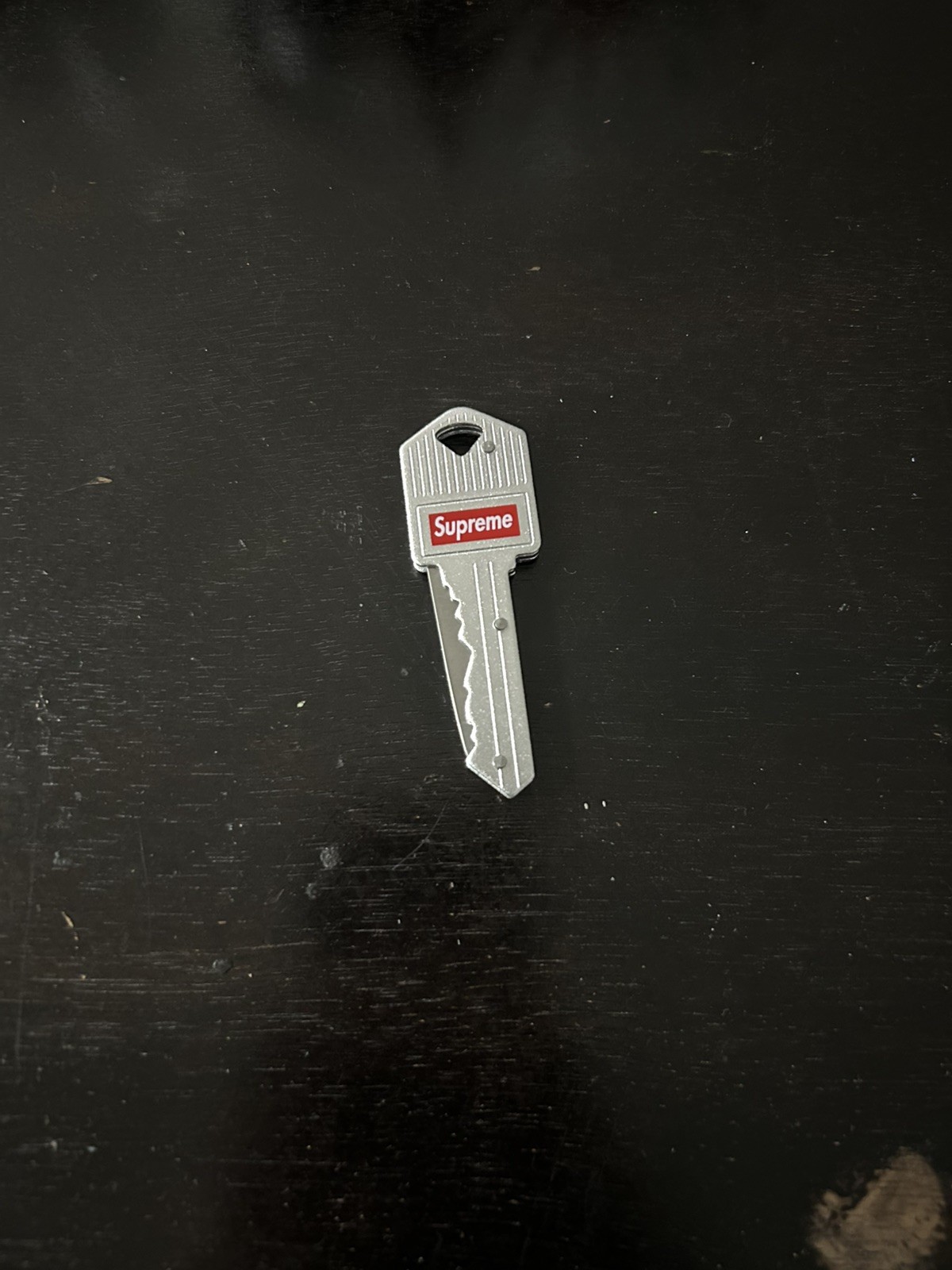Supreme Key Tool SS17 Stainless Steel Knife Red with White Logo