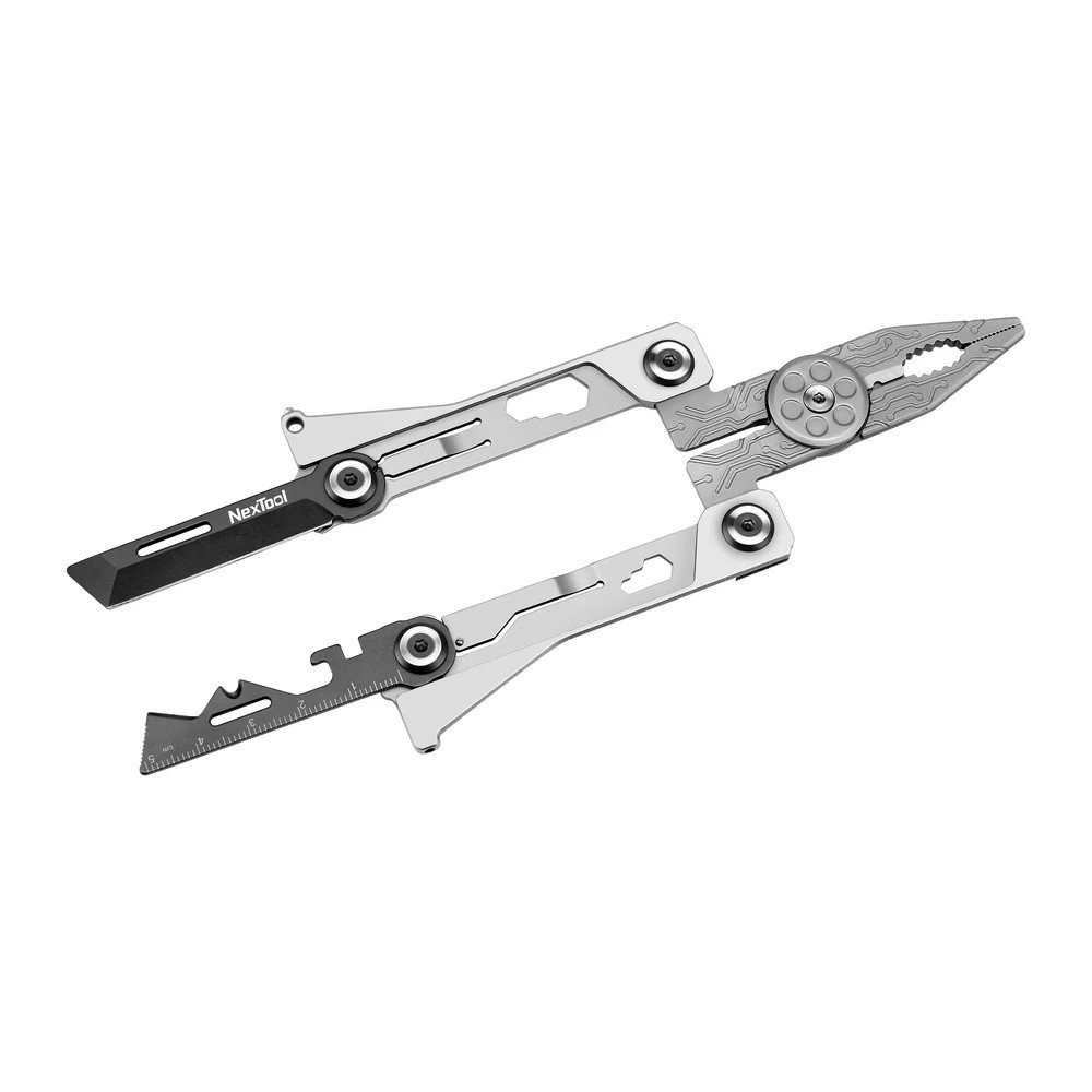 NexTool Silver Blade EDC Multitool Several Stainless Steel Handles – NE20182
