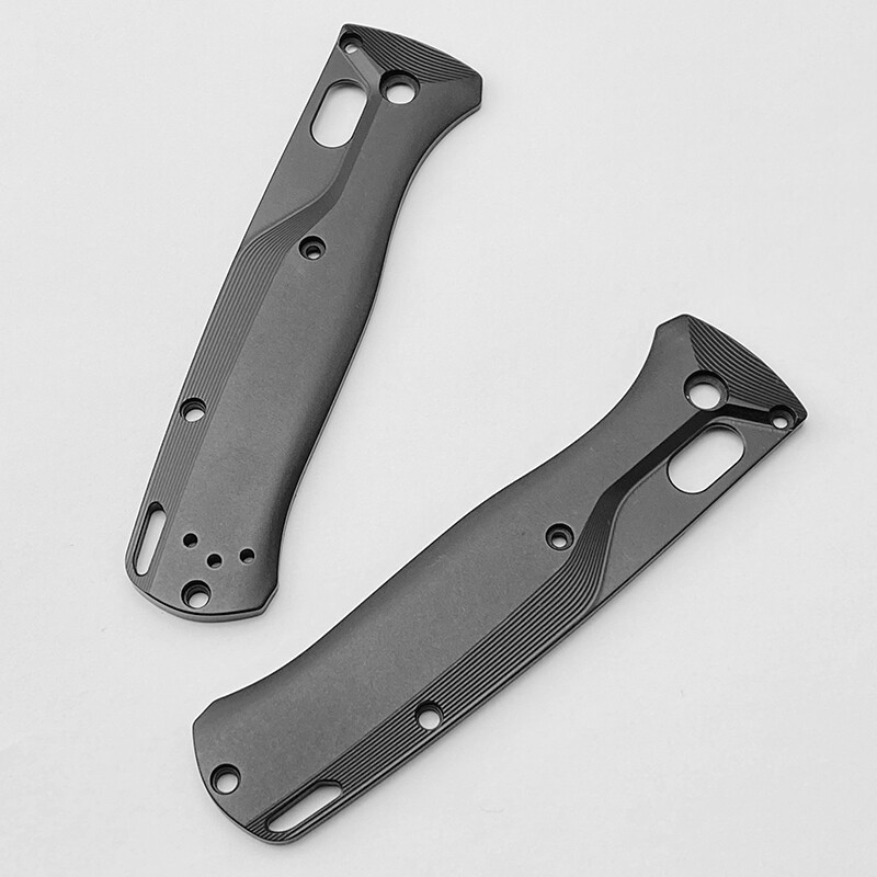 1Pair Aluminium Alloy Handle Patch for Benchmade Bugout 535 Cross Striation
