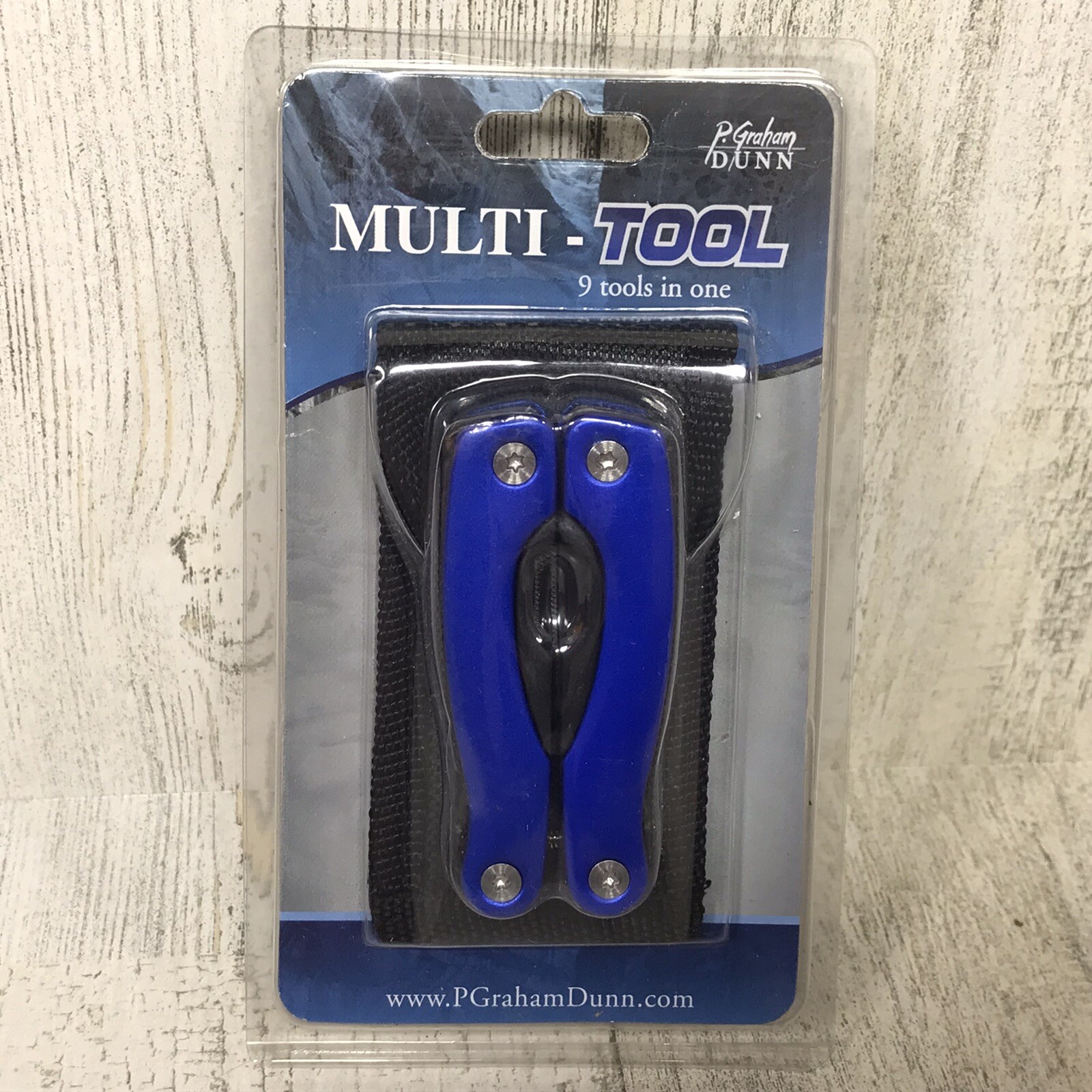 P Graham Dunn – Multi Tool 9 Tools In One w/ Black Case – Blue/Black – NEW
