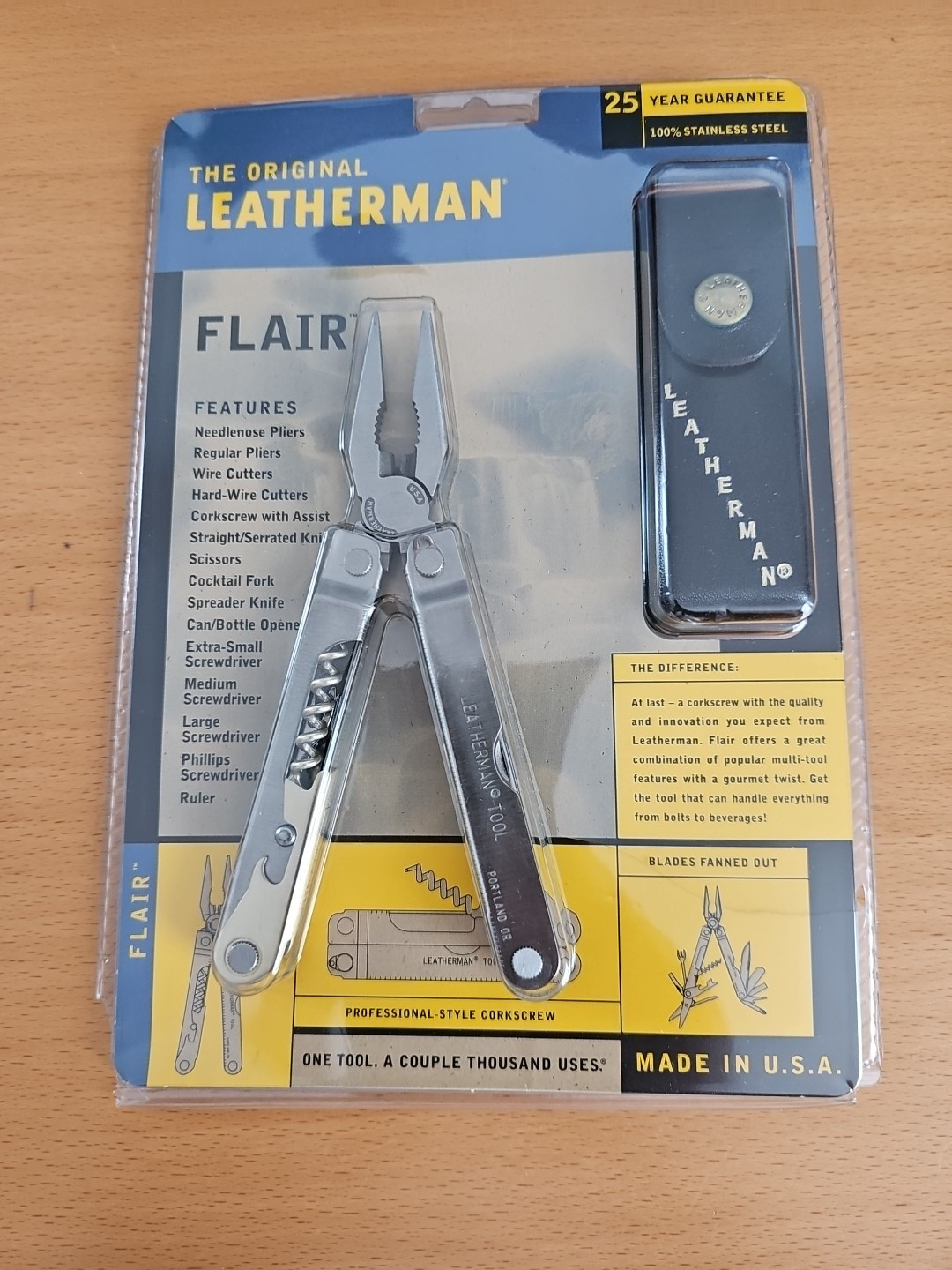 LEATHERMAN FLAIR ORIGINAL BLISTER PACK MULTI TOOL NEW