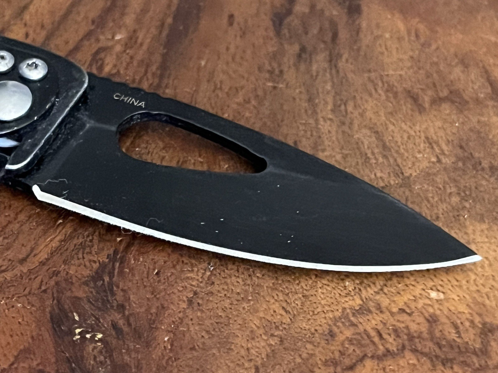 Snap-On BLACK Pocket Knife VERY NICE!! TSA Confiscated ~TASKCo