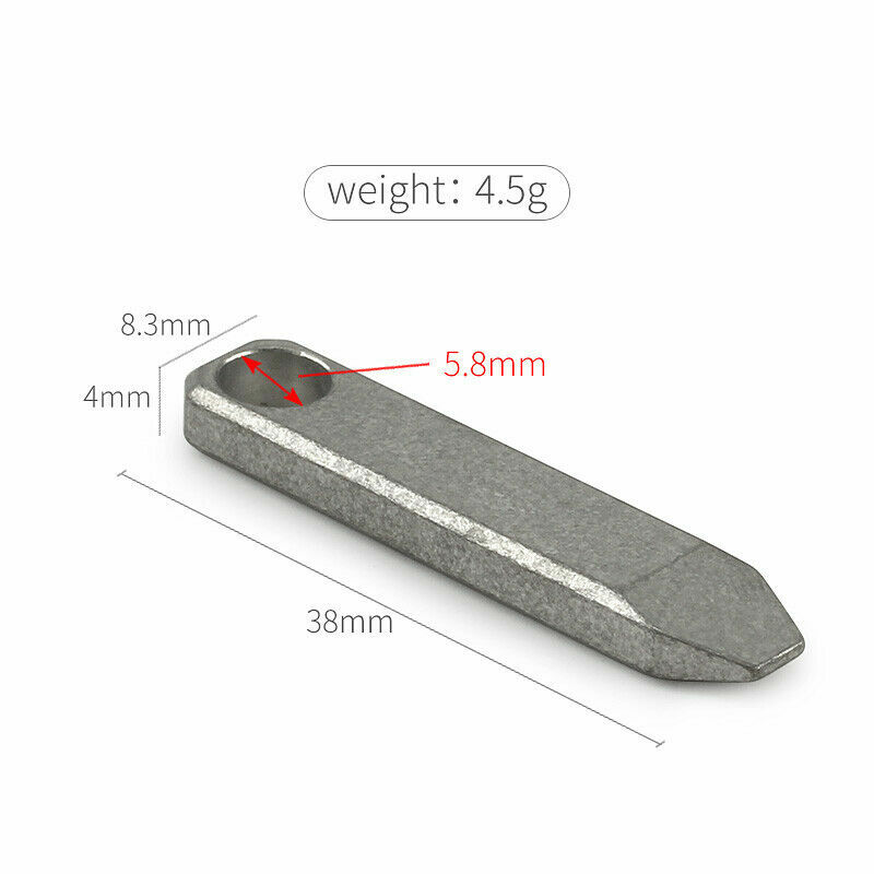 EDC Titanium Alloy Mini Pry Bar Crowbar Keychain Pendant Pocket Multi Tool