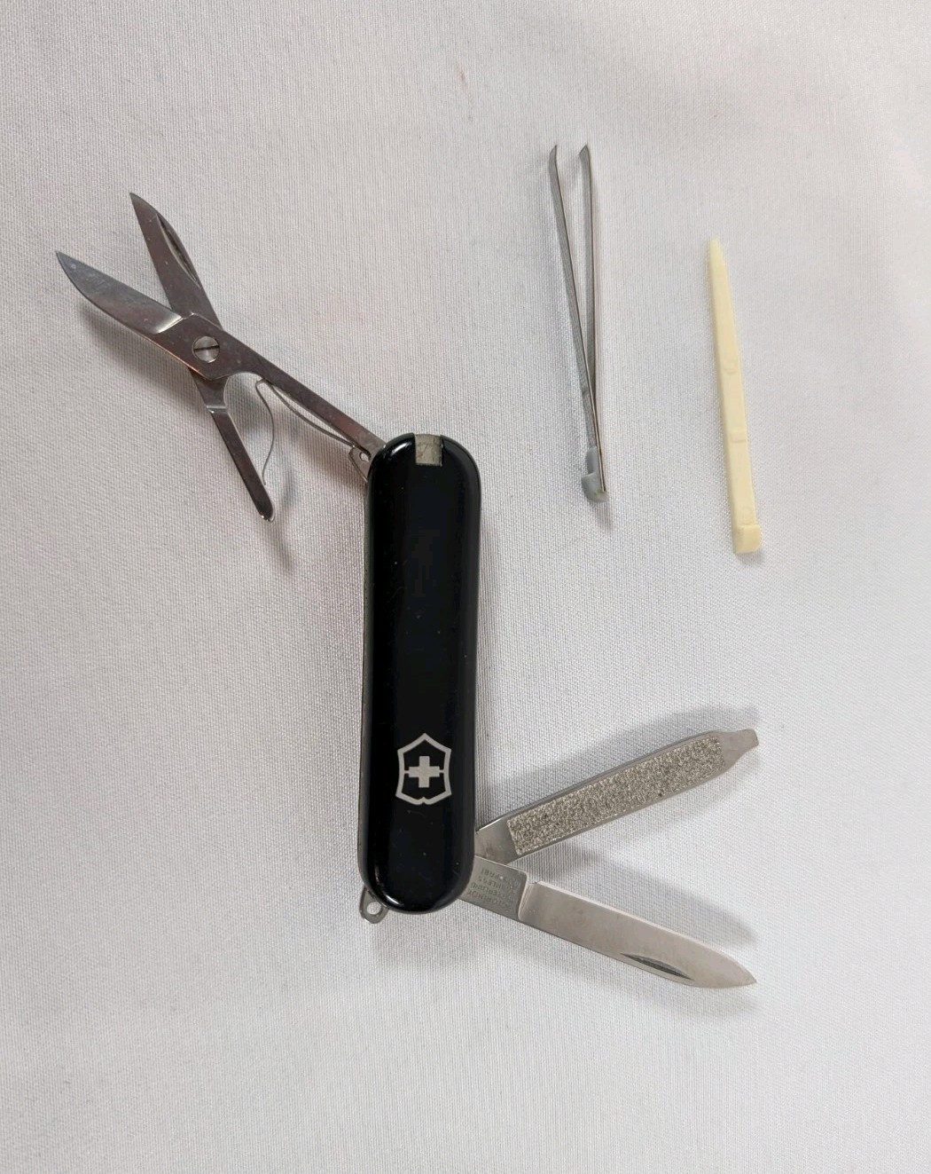 Victorinox Black Multi-Tool Pocket Knife, 5 Tools, Straight Edge Stainless Steel