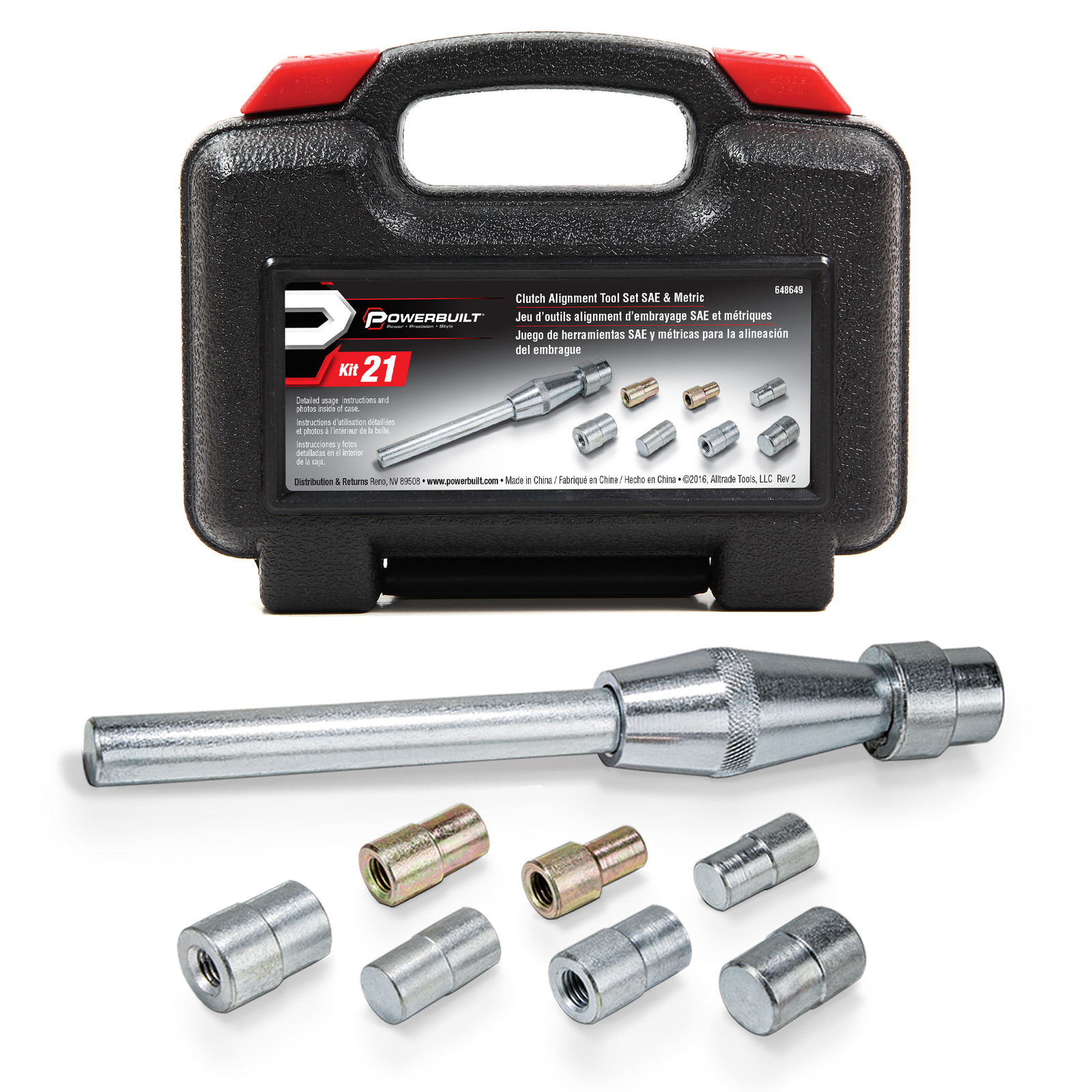 Powerbuilt SAE & Metric Clutch Alignment Tool Set – 648649