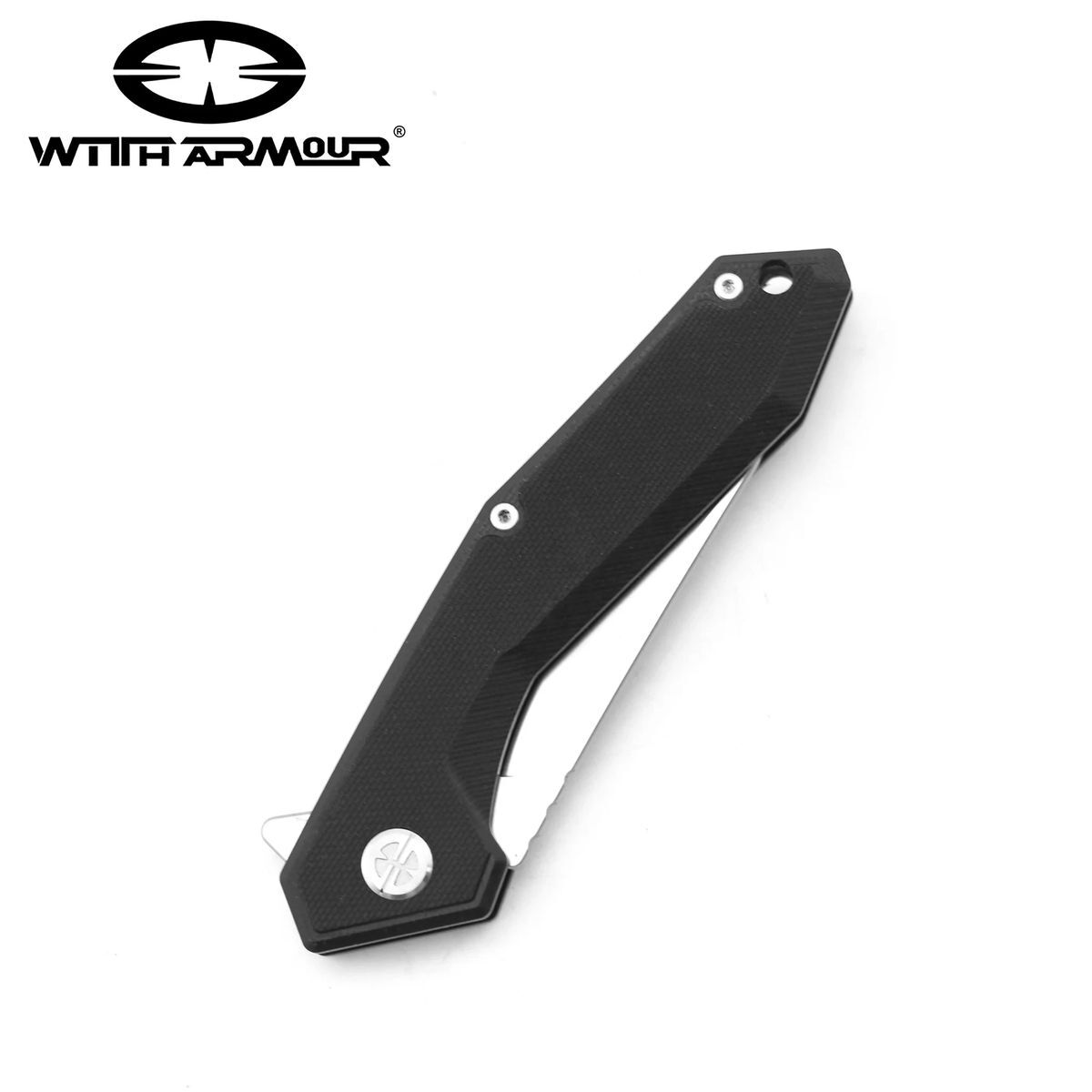 WithArmour WA-082CFG- Ball Bearing Pivot- 4.75″ Black Carbon Fiber pocket knife