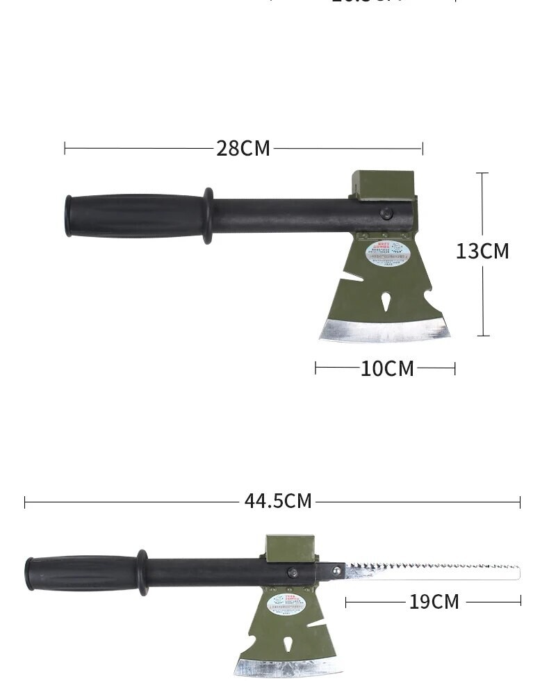 Emergency Bugout Survival Multi Tool Kit Army Shovel Military Axe Camping Saw