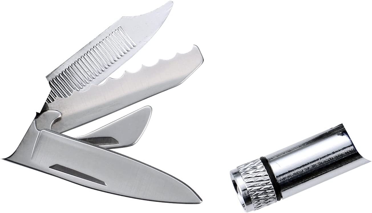 GISUKE Folding multi-tool 7in1 FMT-220M Stainless Steel LED Light