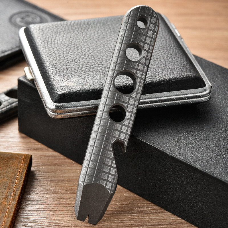 Titan Alloy Pocket Pry Bar Crowbar Portable Outdoor EDC Multi Tools ZY#26