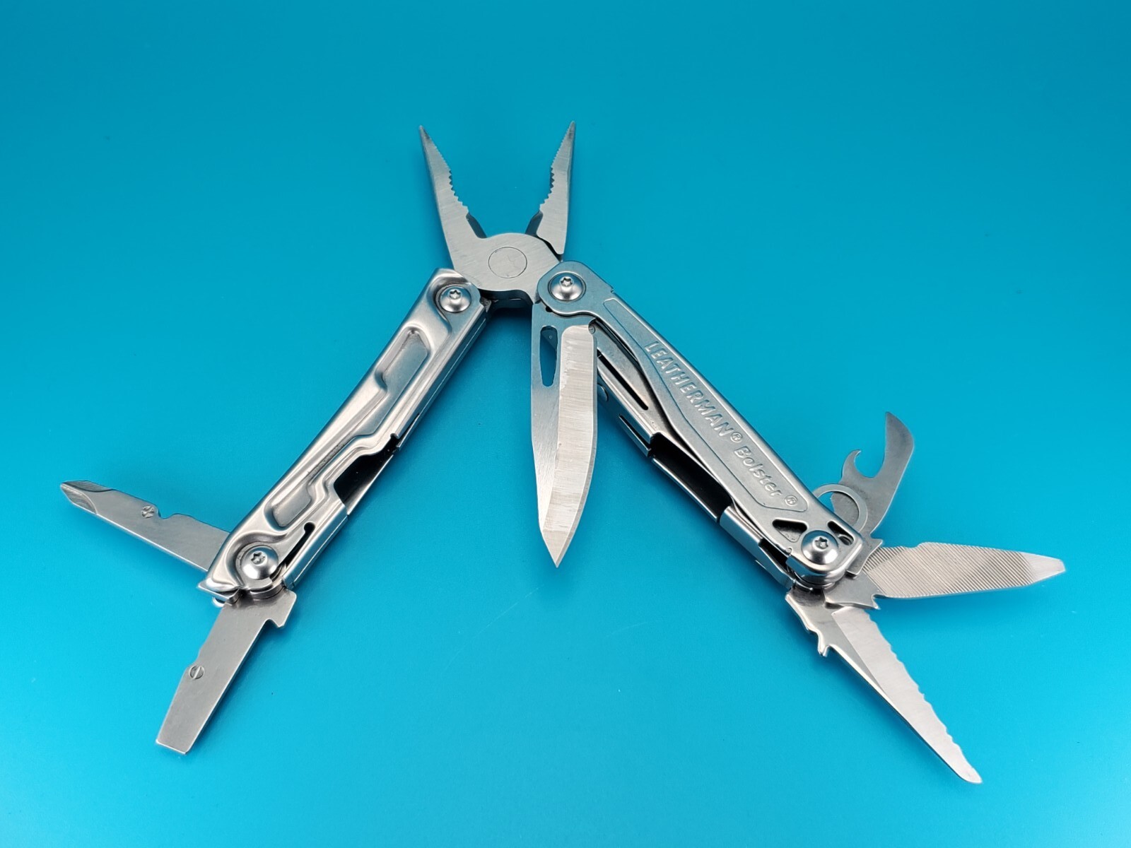 Leatherman Bolster 13 Tool Stainless Steel Multi-Tool! WITH SHEATH! NICE!