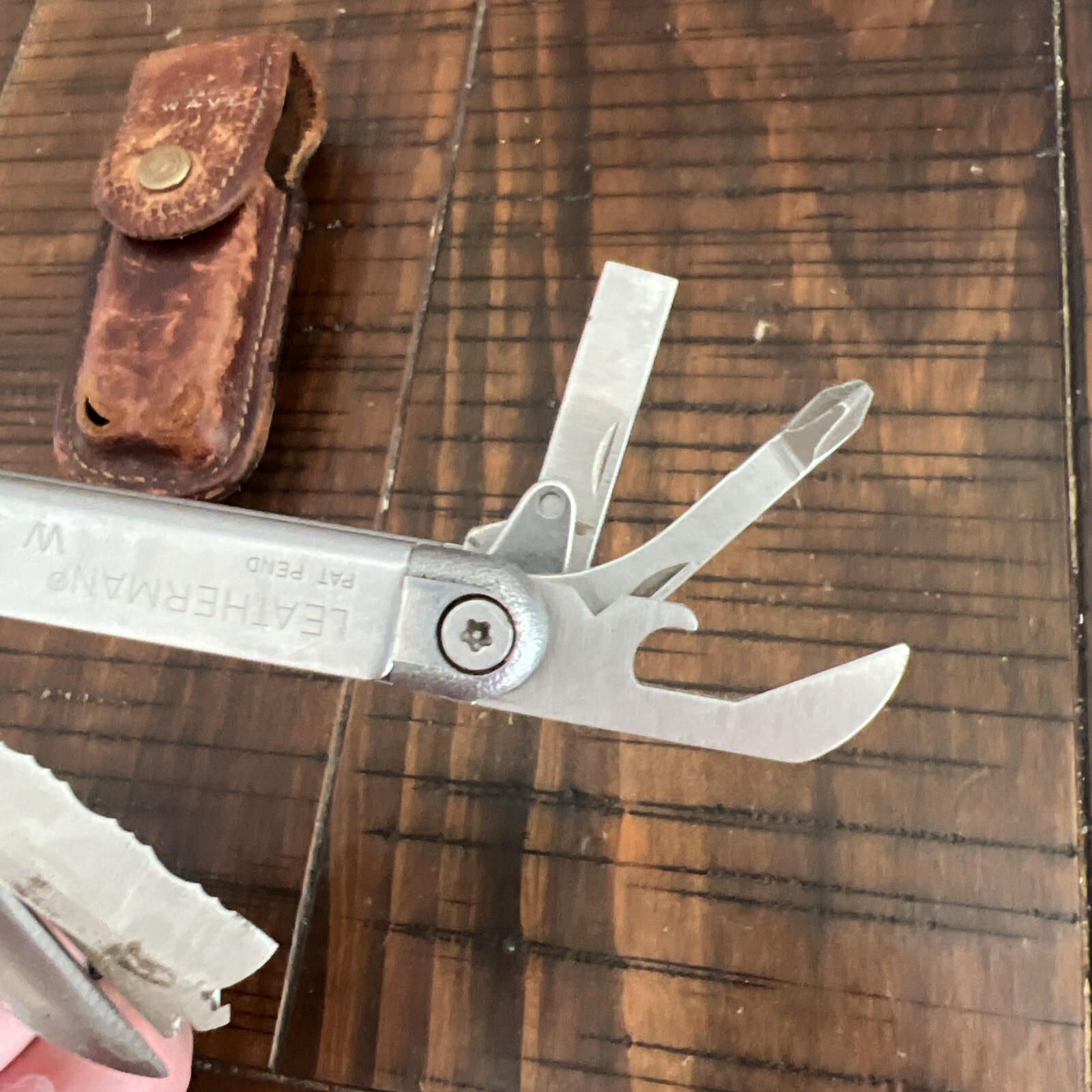 Leatherman Original Wave Leather Sheath Retired Collectable Pat Pend OG Rare New