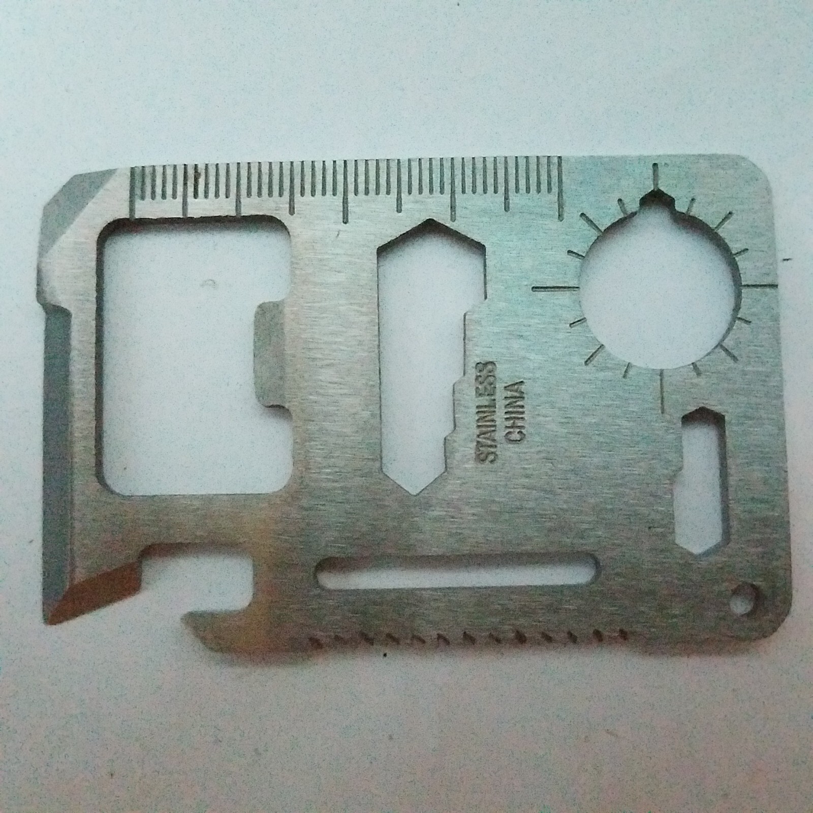 Stainless Steel Multipurpose Pocket Survival Tool Credit Card